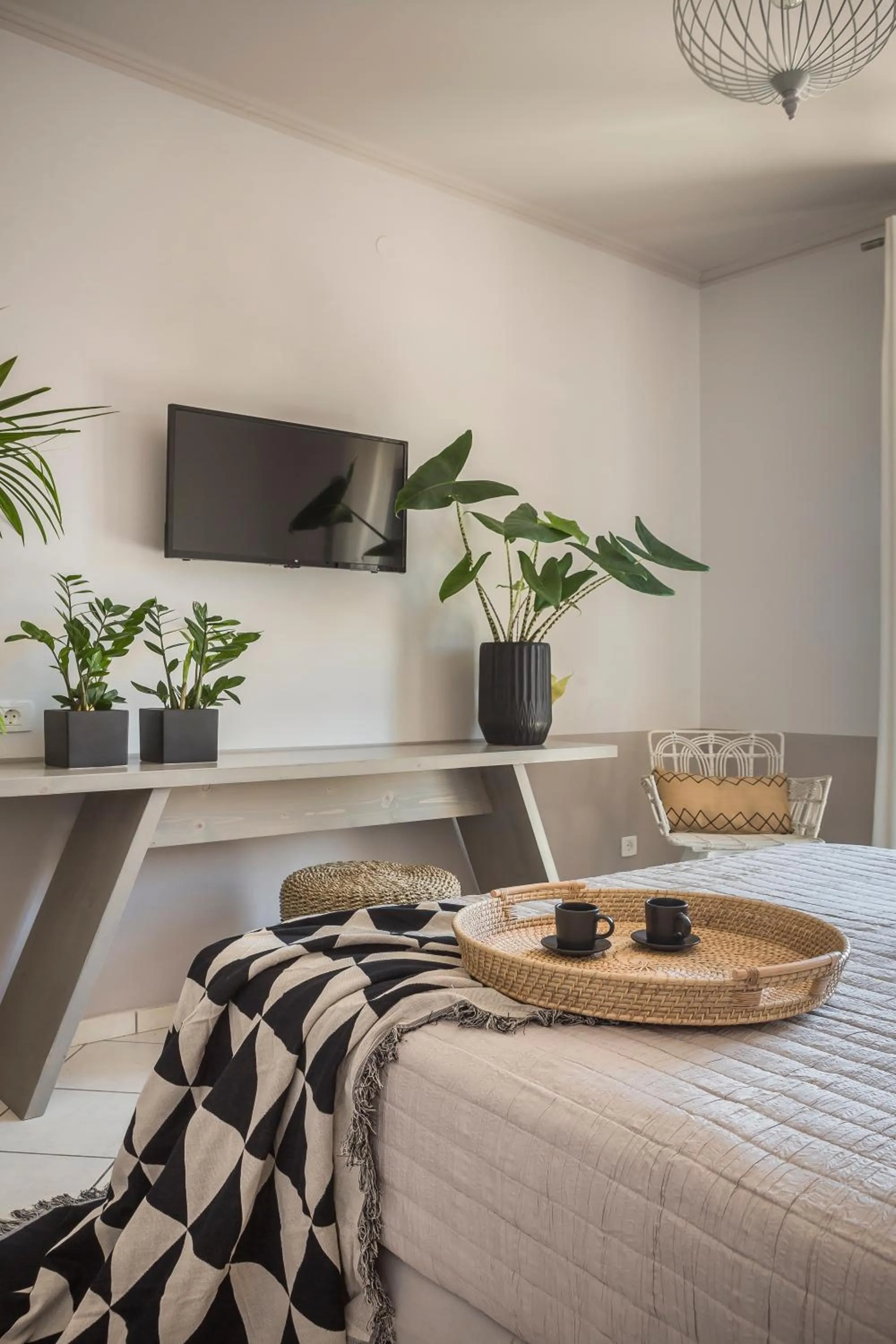 Bedroom, Bed in Makis Hotel