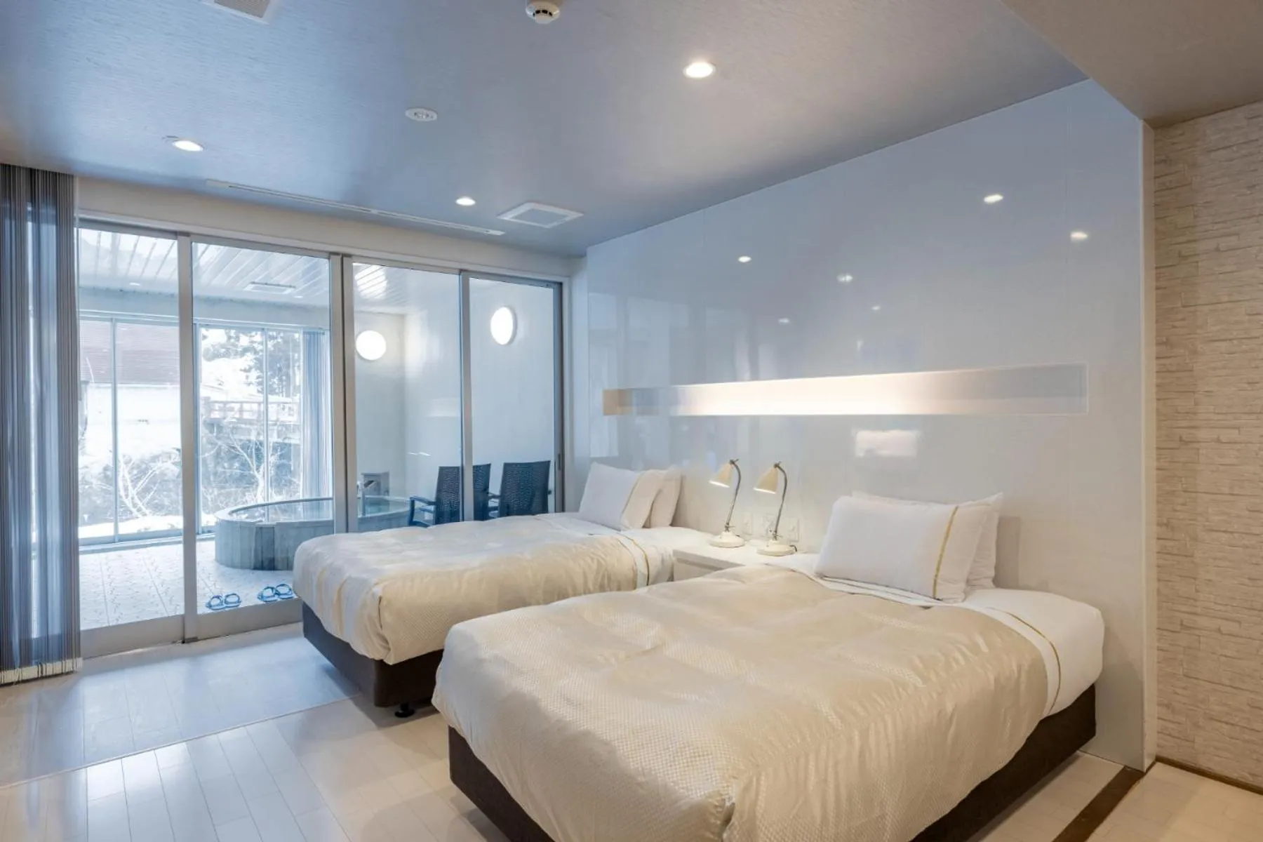 Bed in Namari Onsen Kokoro No Toki Jusangatsu