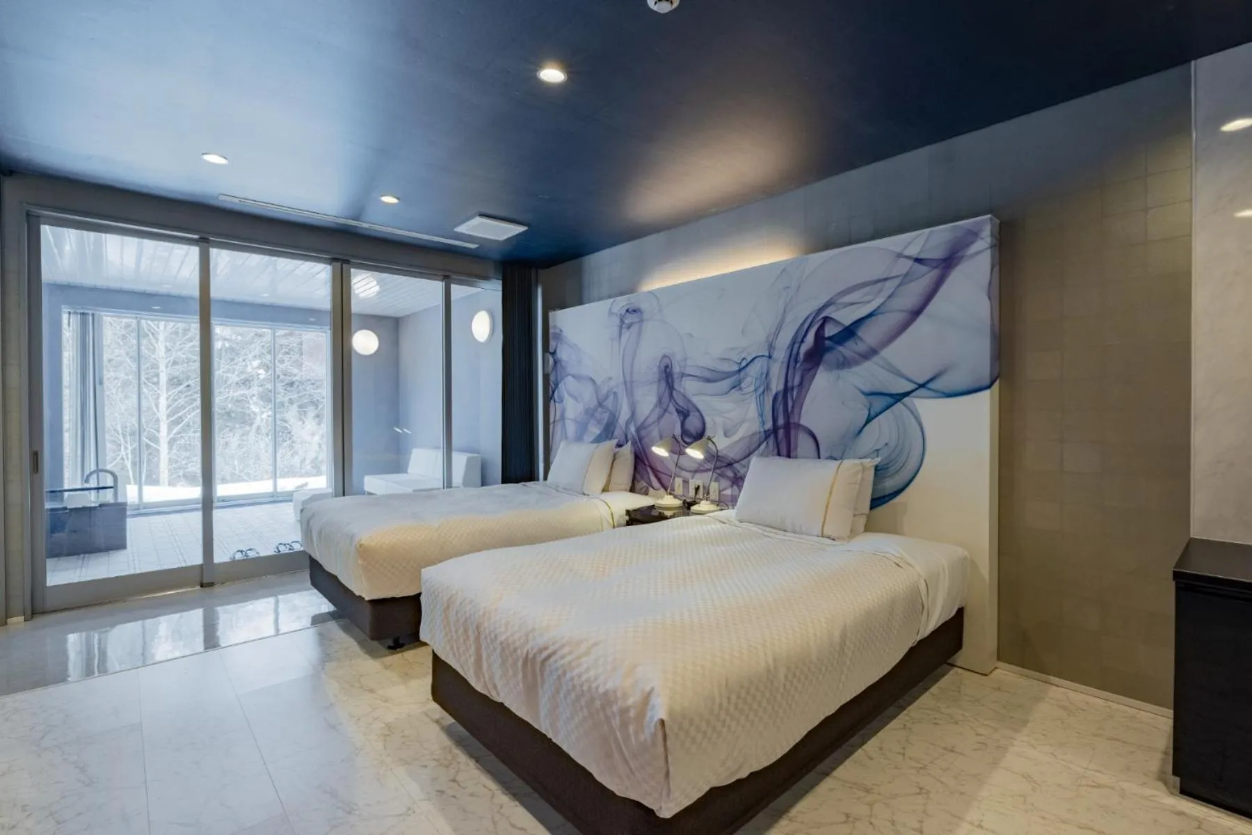 Bed in Namari Onsen Kokoro No Toki Jusangatsu