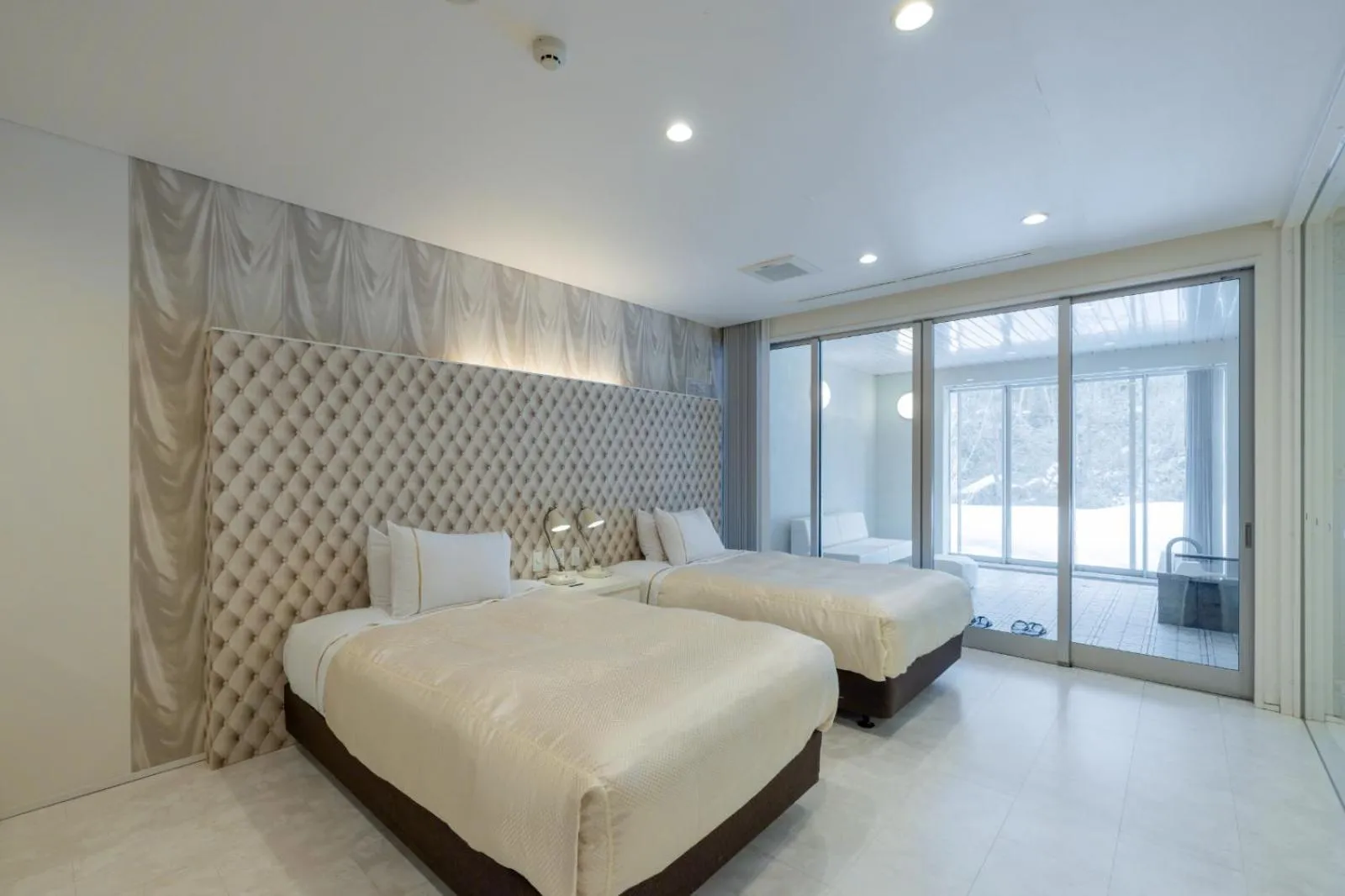 Bed in Namari Onsen Kokoro No Toki Jusangatsu