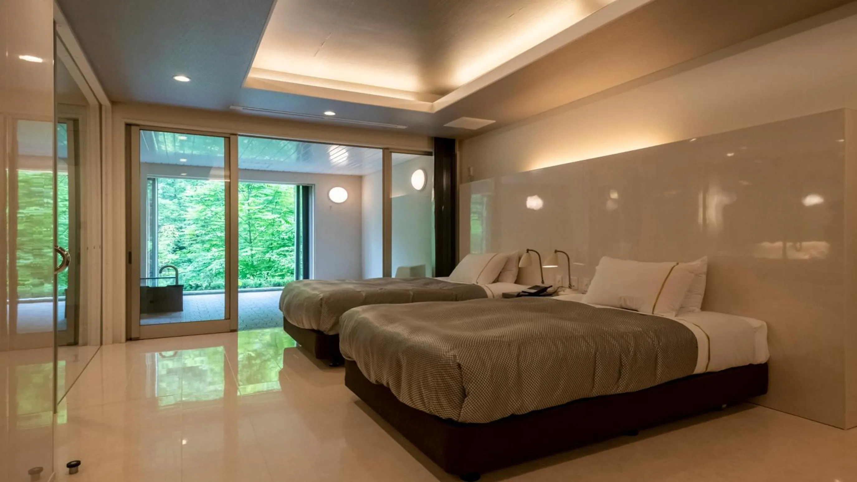 Bed in Namari Onsen Kokoro No Toki Jusangatsu