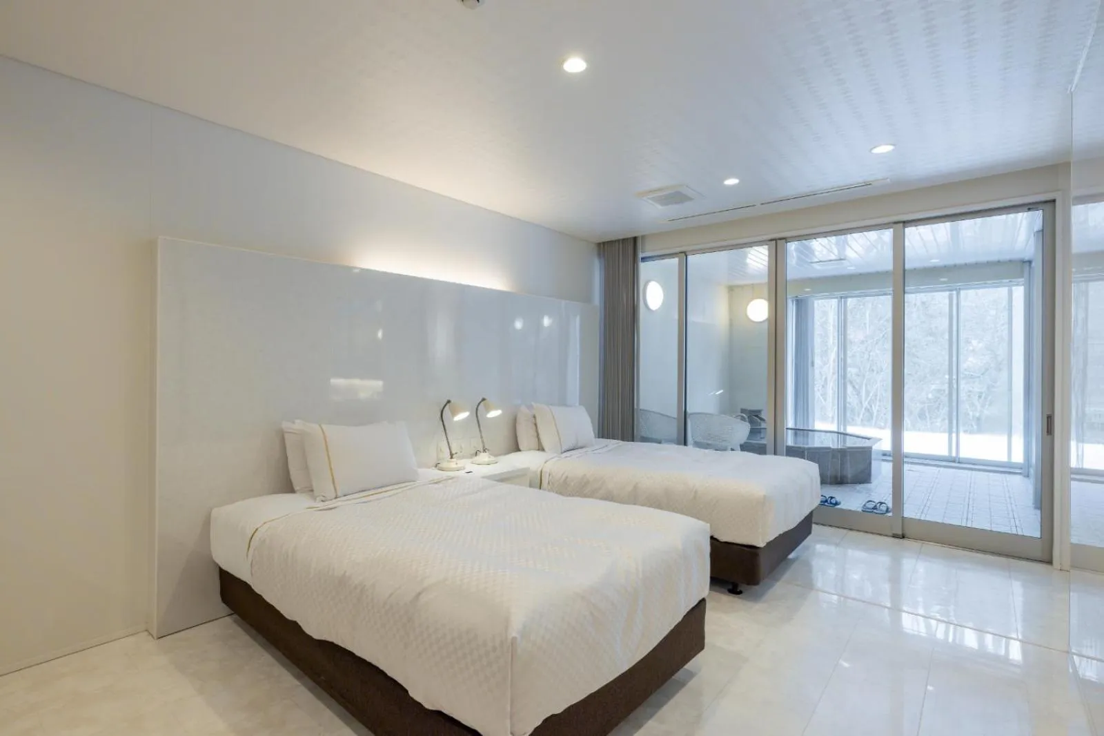 Bed in Namari Onsen Kokoro No Toki Jusangatsu