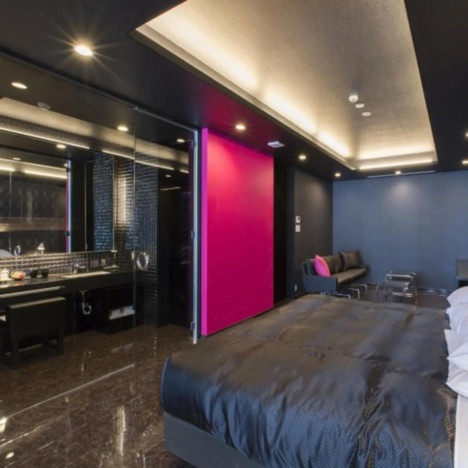 Bed in Namari Onsen Kokoro No Toki Jusangatsu