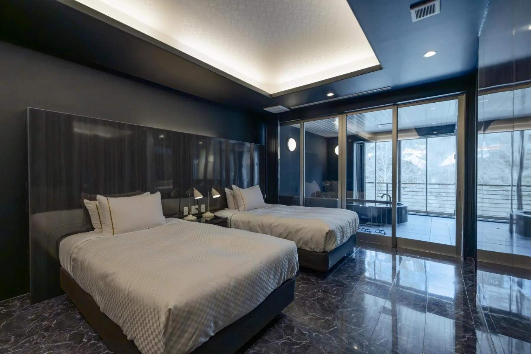 Bed in Namari Onsen Kokoro No Toki Jusangatsu