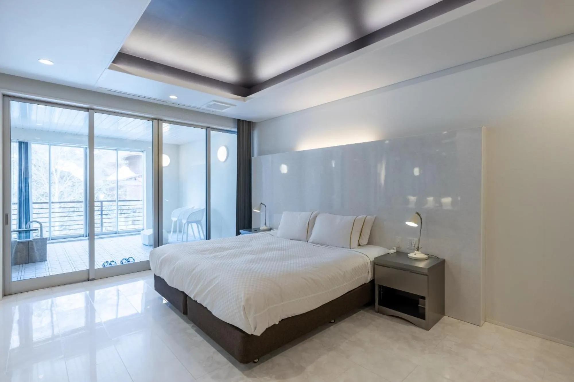 Bed in Namari Onsen Kokoro No Toki Jusangatsu