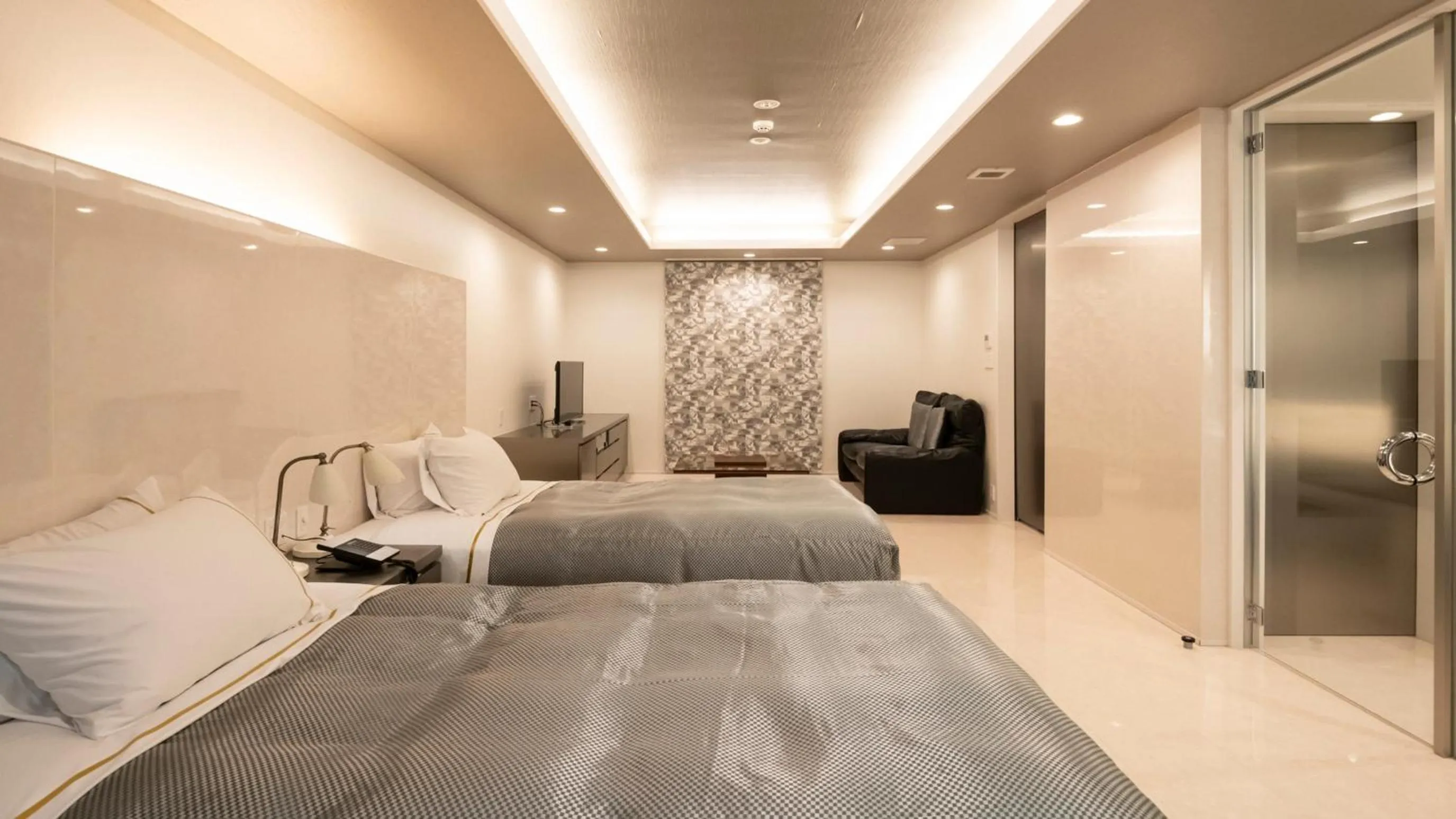 Bed in Namari Onsen Kokoro No Toki Jusangatsu