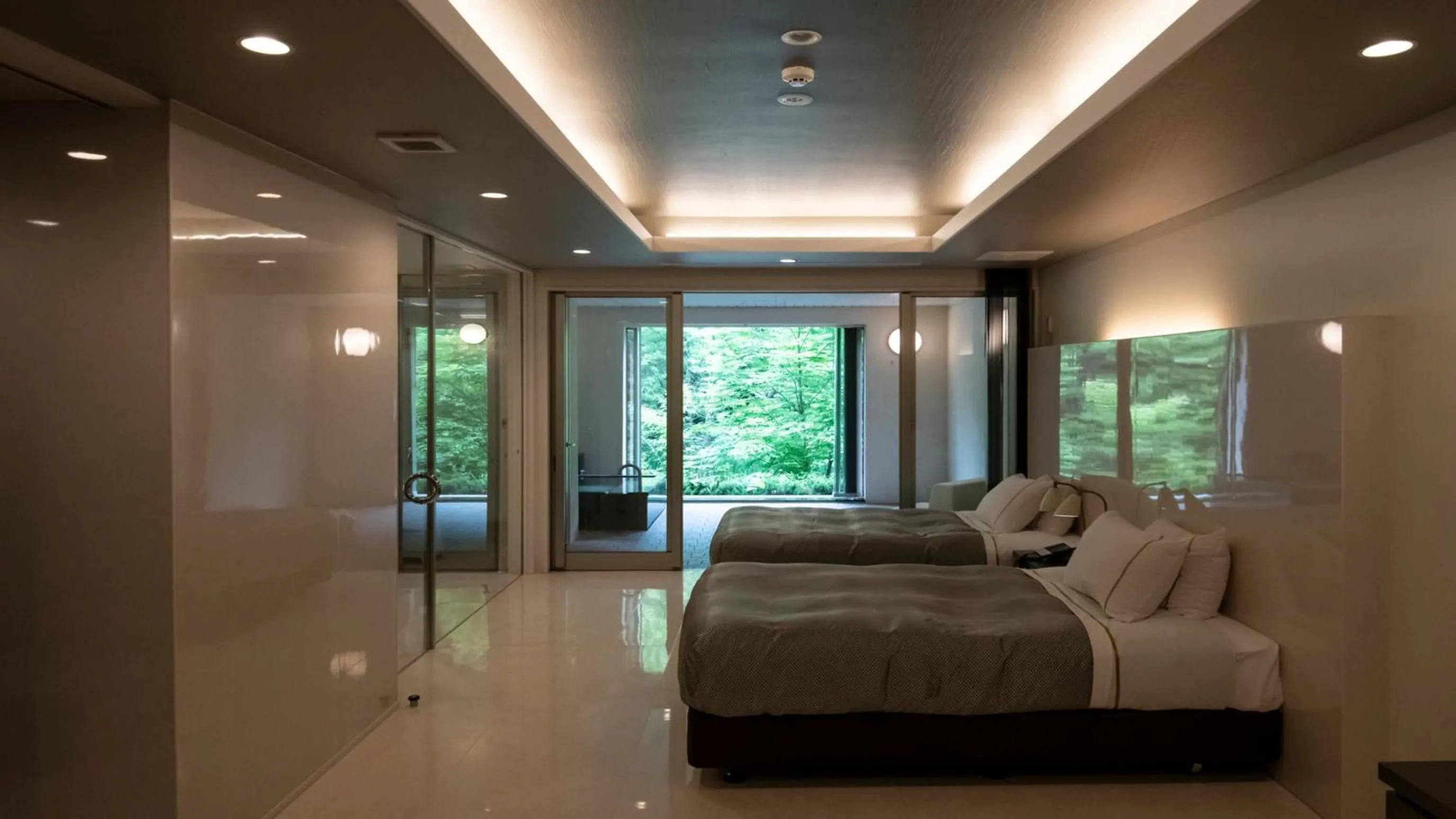 Bed in Namari Onsen Kokoro No Toki Jusangatsu