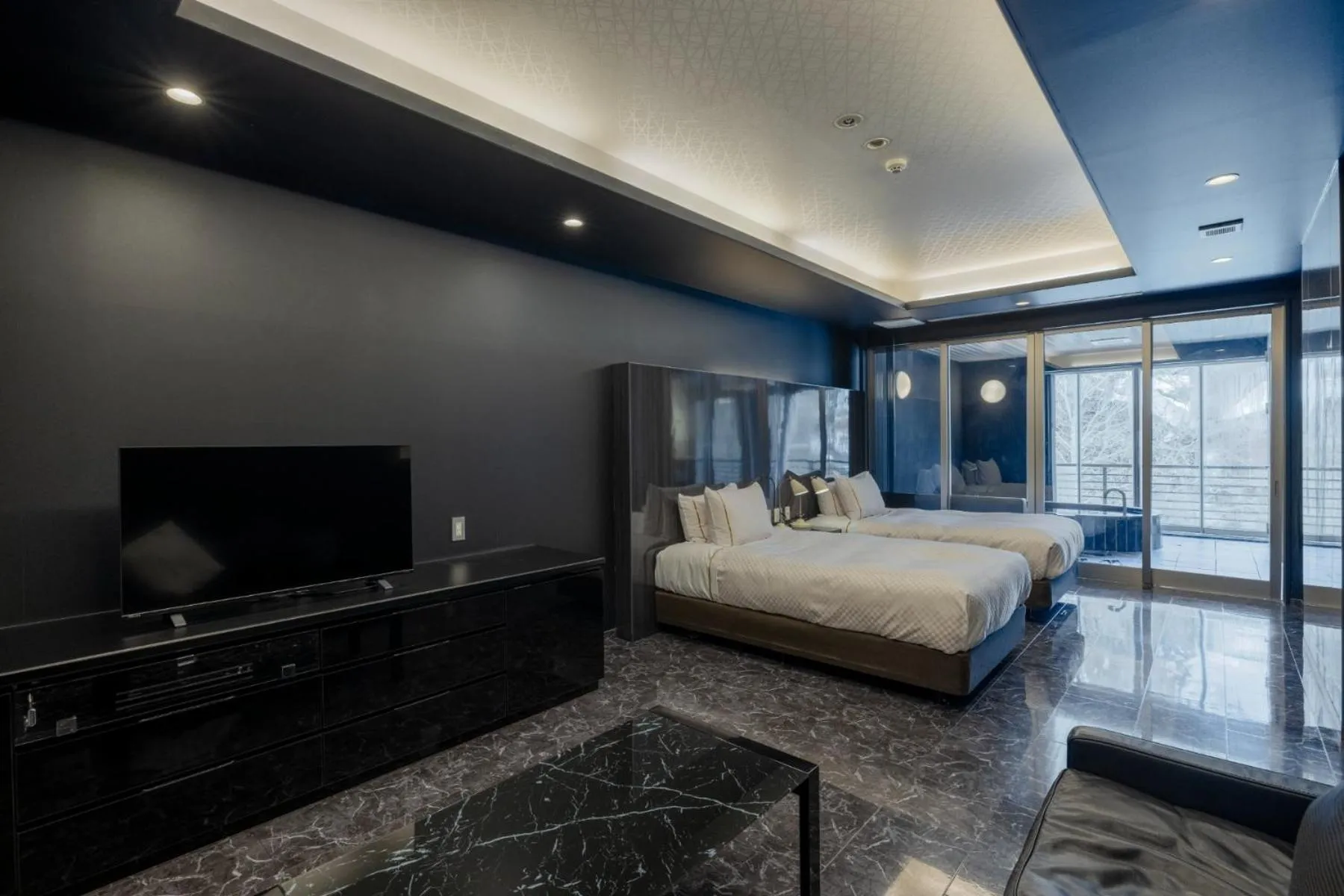 Bed in Namari Onsen Kokoro No Toki Jusangatsu