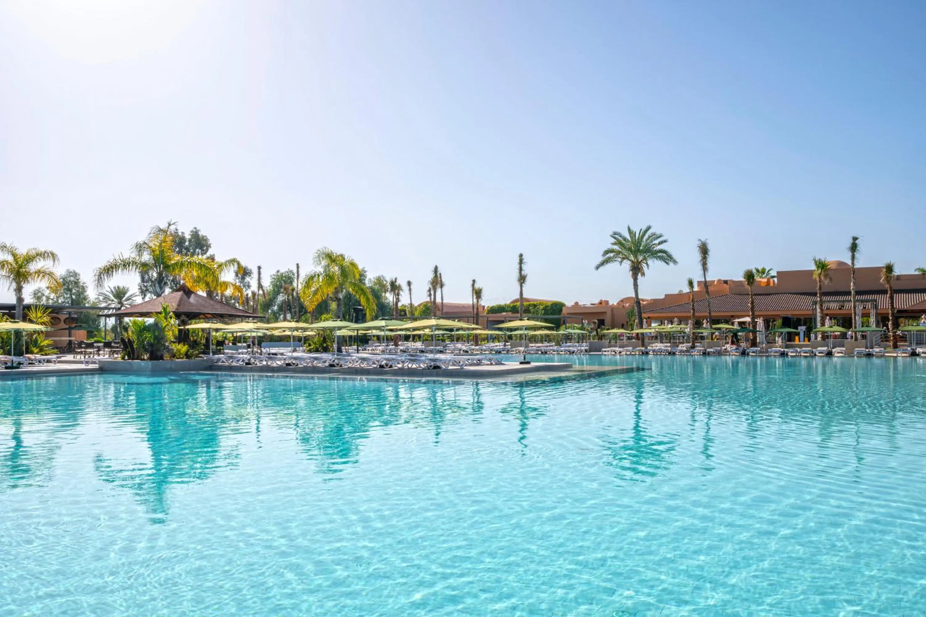 Pool view in Hotel Riu Tikida Palmeraie - All Inclusive
