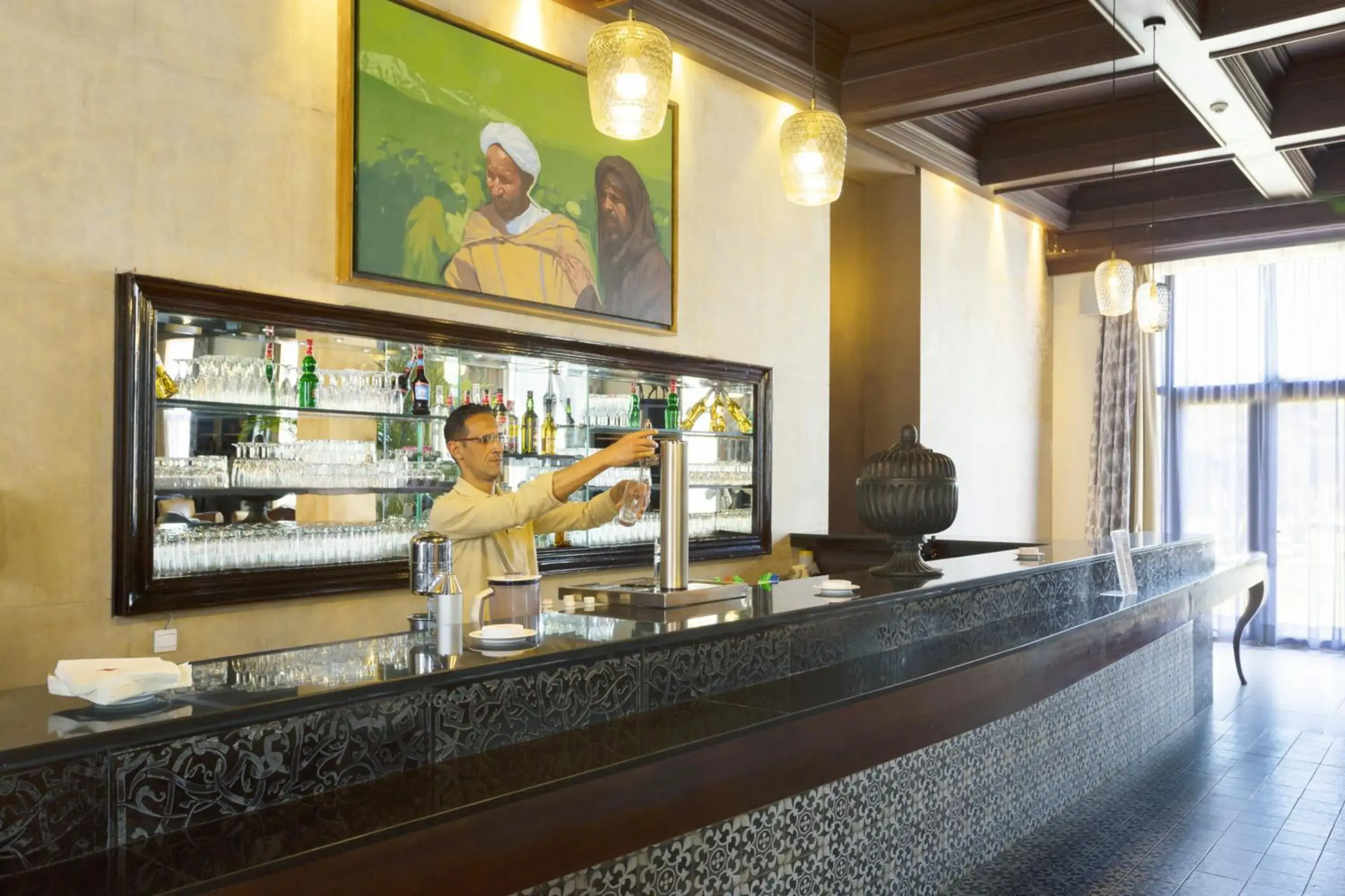 Lounge or bar in Hotel Riu Tikida Palmeraie - All Inclusive Lounge or bar in Hotel Riu Tikida Palmeraie - All Inclusive