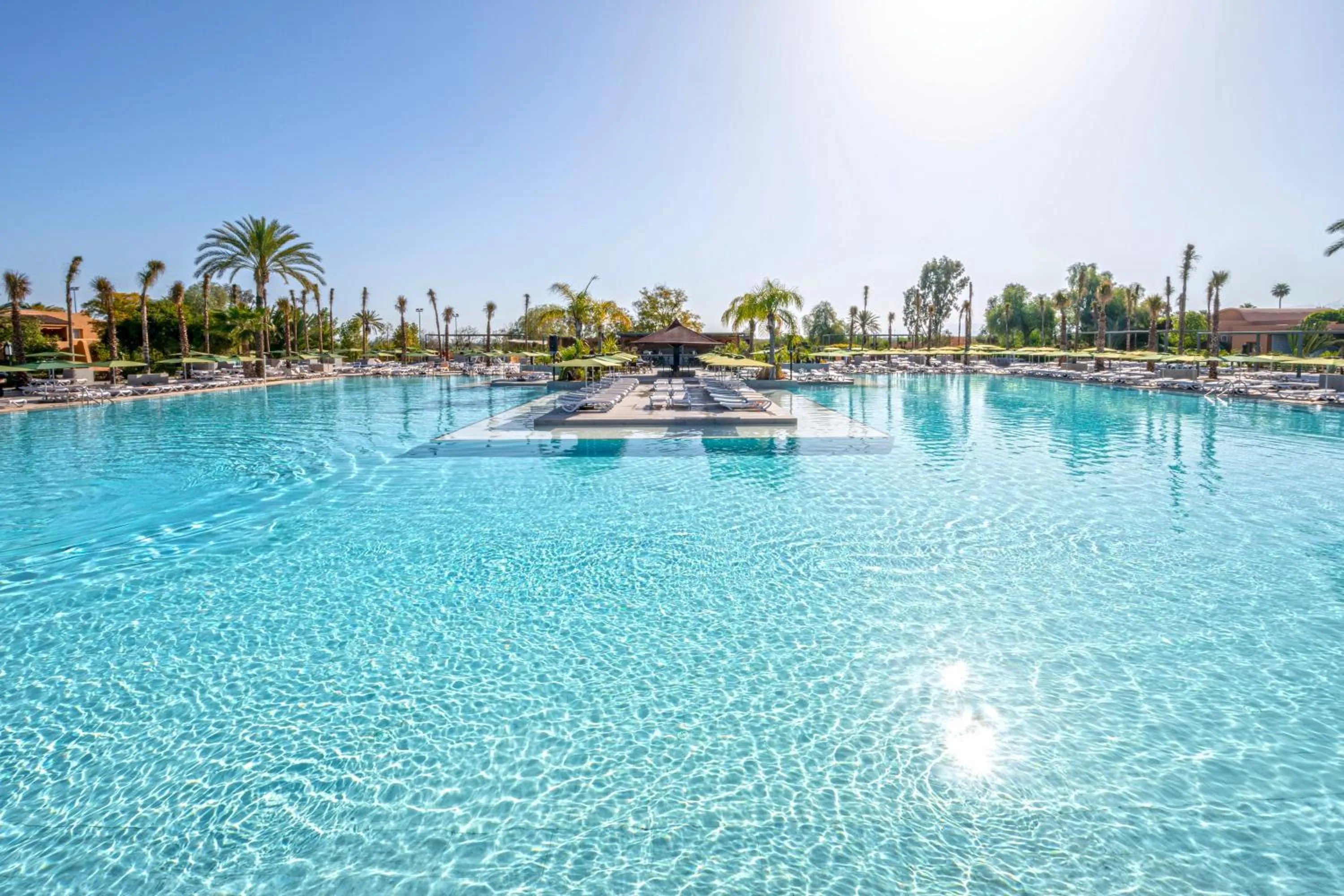 Pool view in Hotel Riu Tikida Palmeraie - All Inclusive