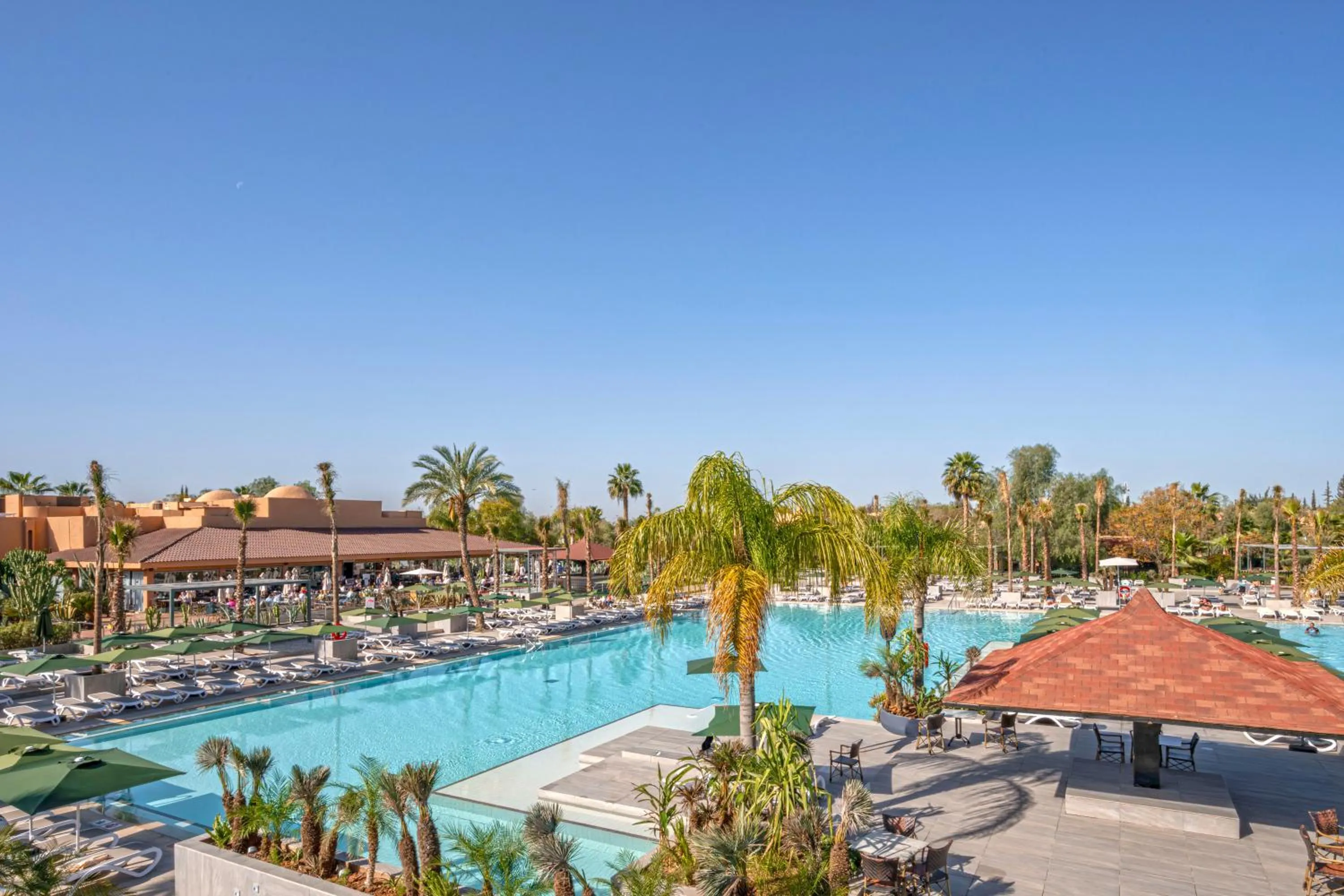 Pool view in Hotel Riu Tikida Palmeraie - All Inclusive
