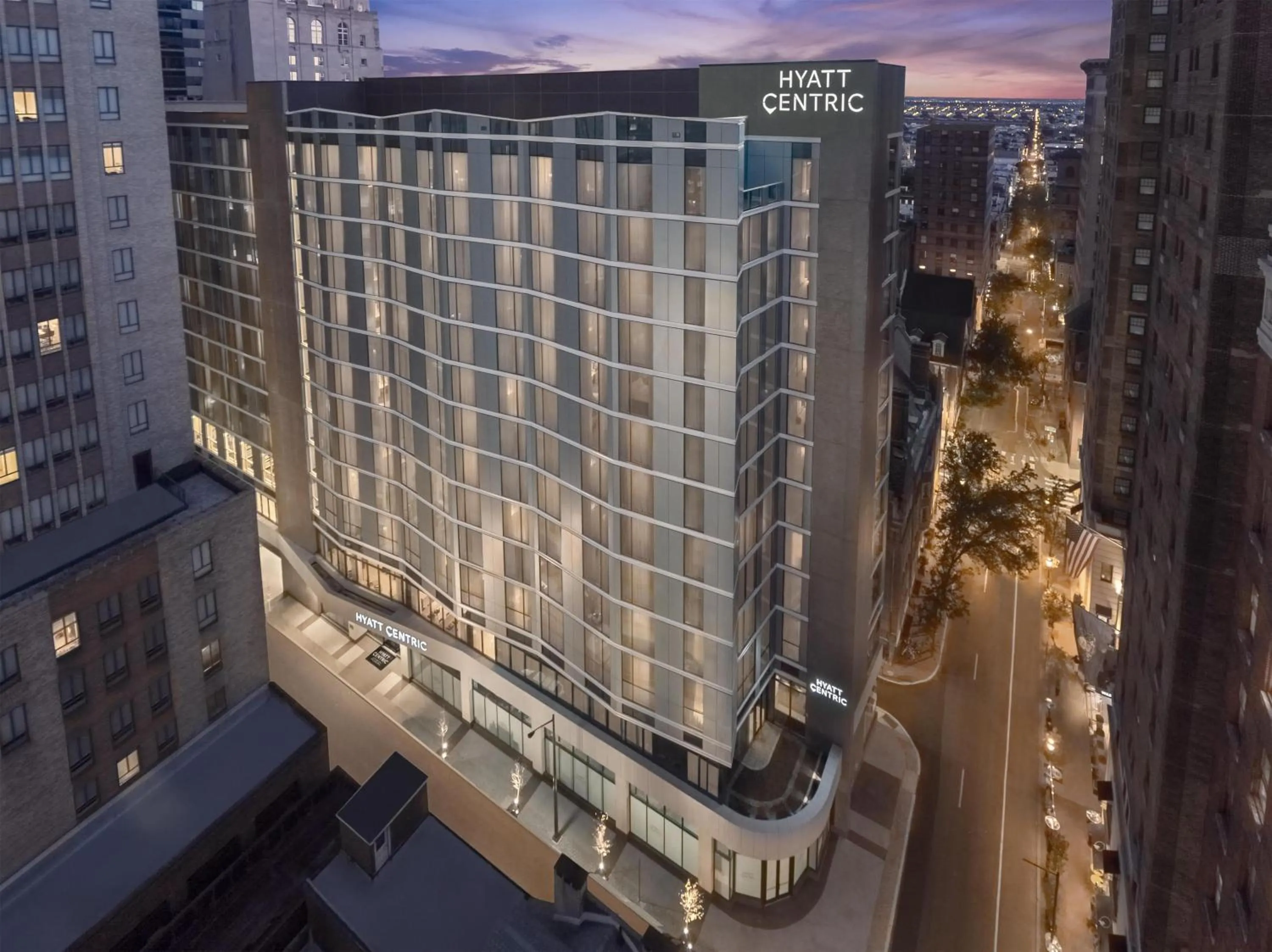 Property building in Hyatt Centric Center City Philadelphia