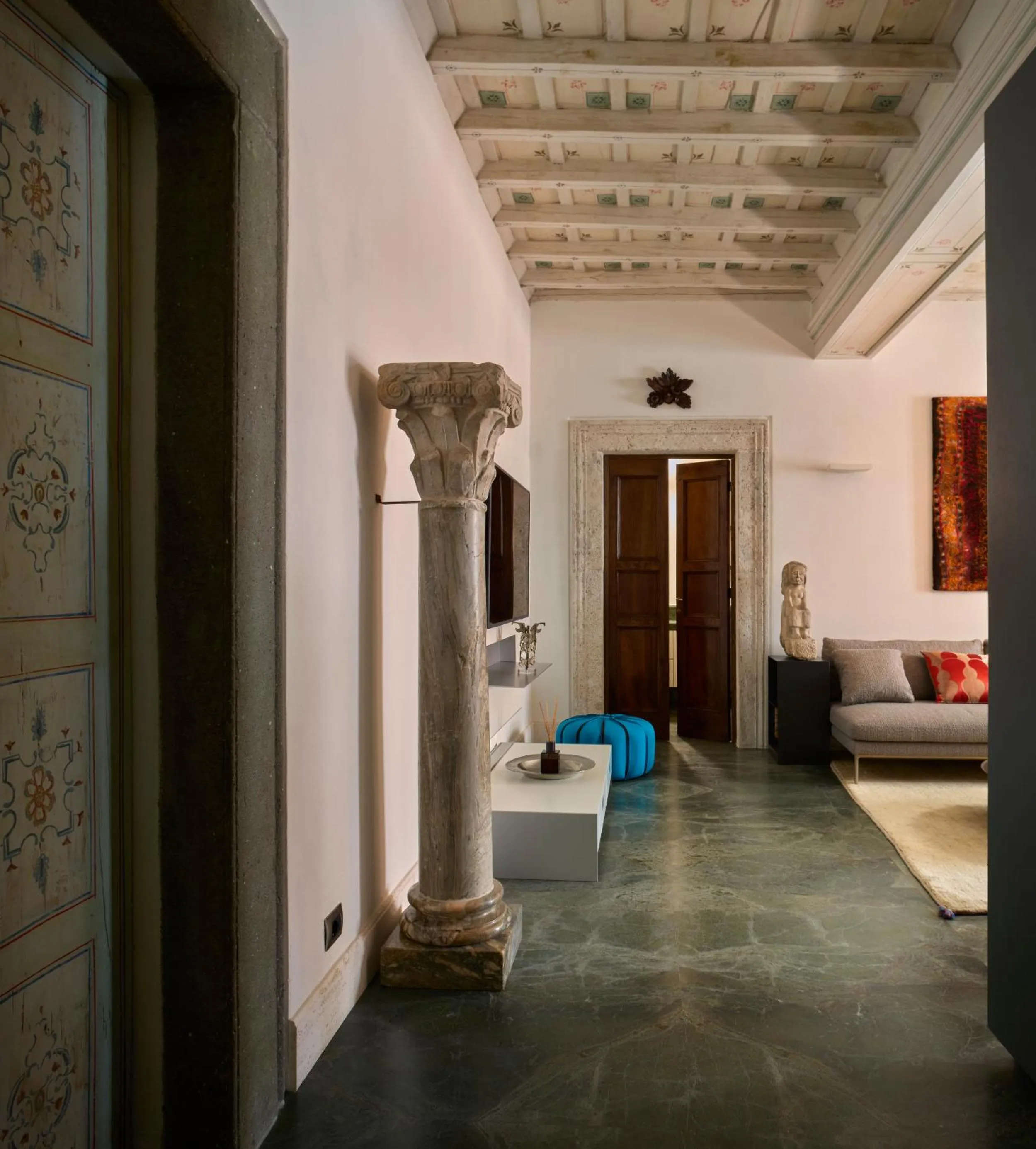 Living room in Palazzo Delle Pietre - Luxury Apartments