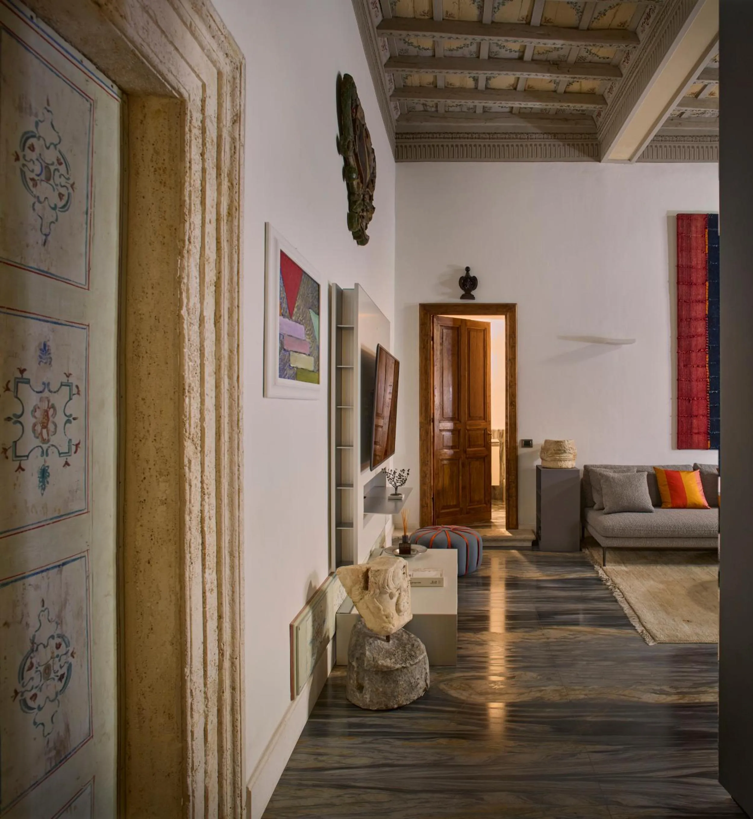 Living room in Palazzo Delle Pietre - Luxury Apartments