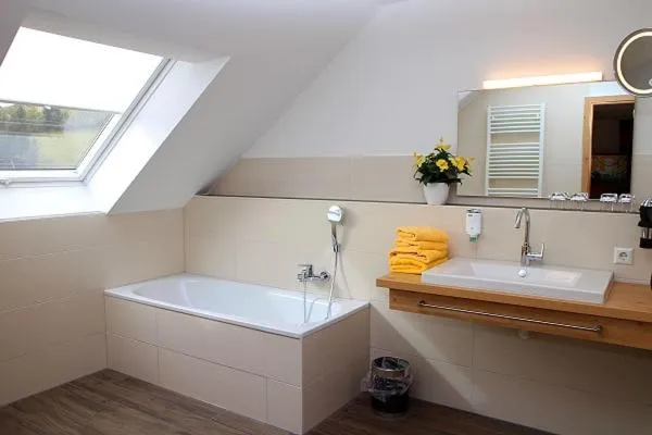 Bathroom in Landgasthof Adler Pelzmühle