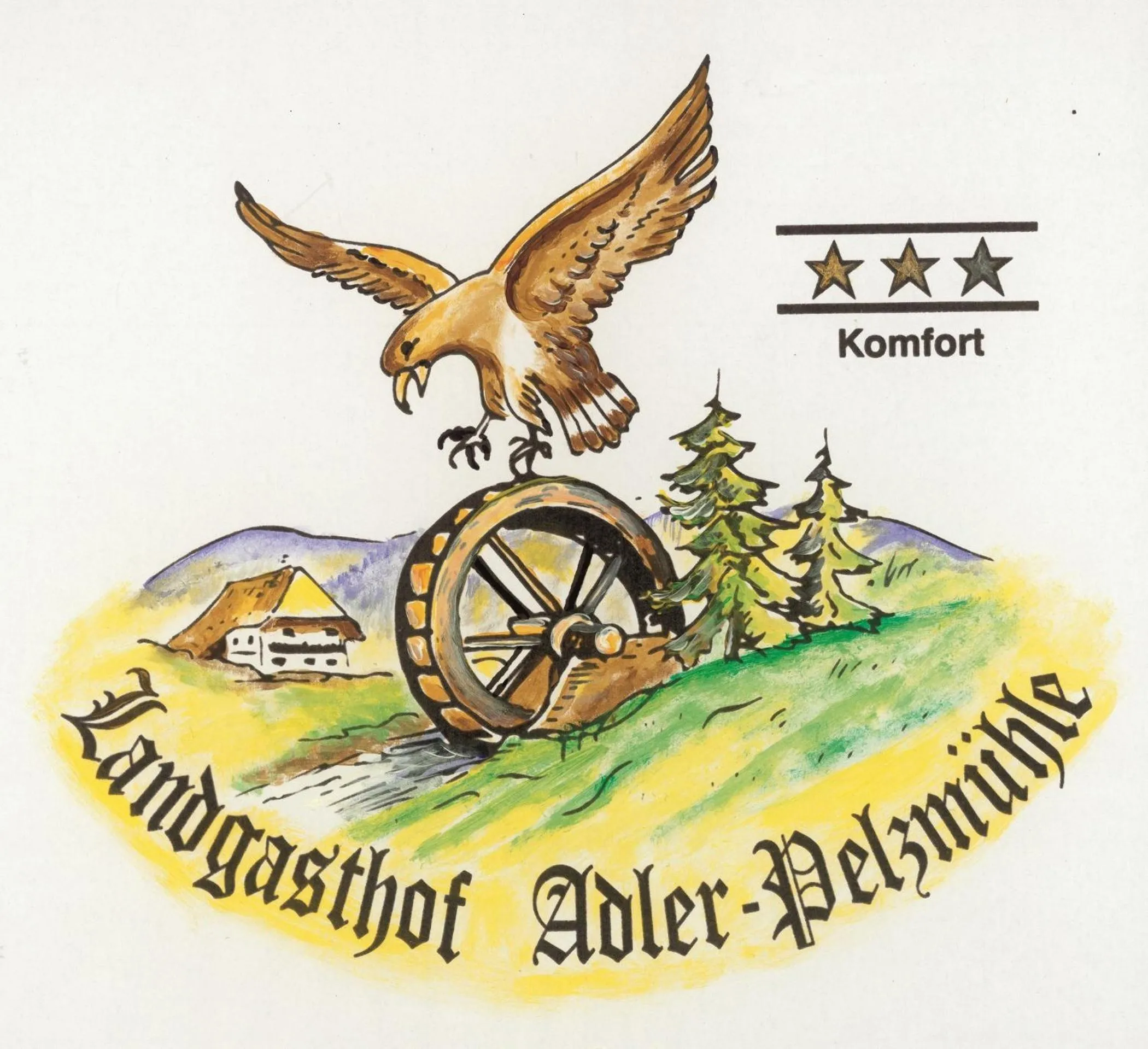 Property logo or sign in Landgasthof Adler Pelzmühle