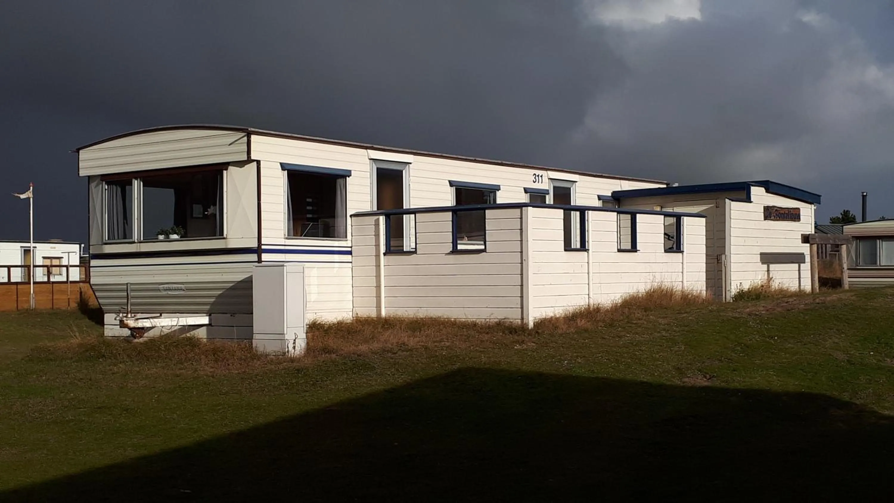 AMELAND - Ballum: Stacaravan Chalet (incl. fietsen) bij strand en zee