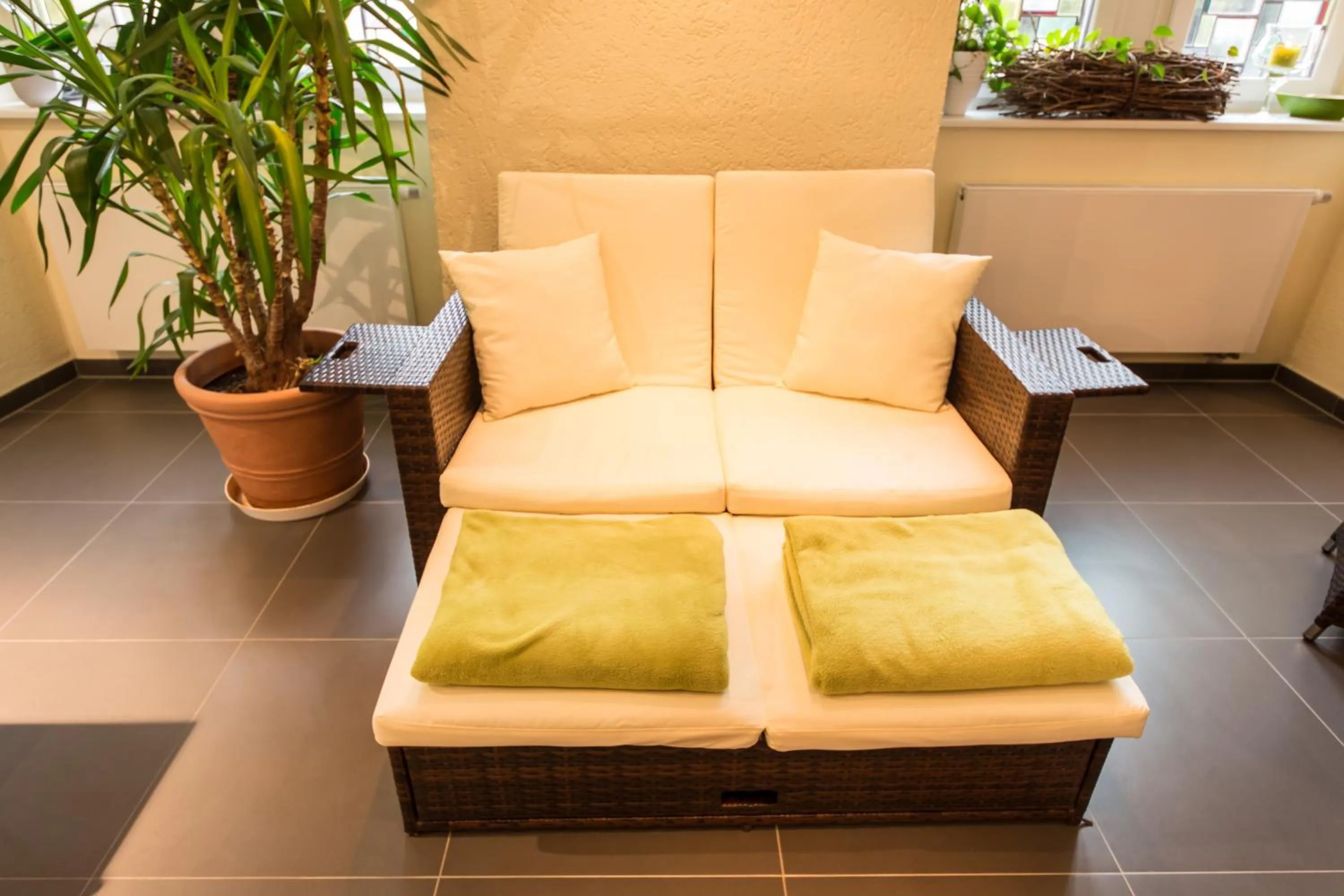 Bed in Schloß-Hotel Petry