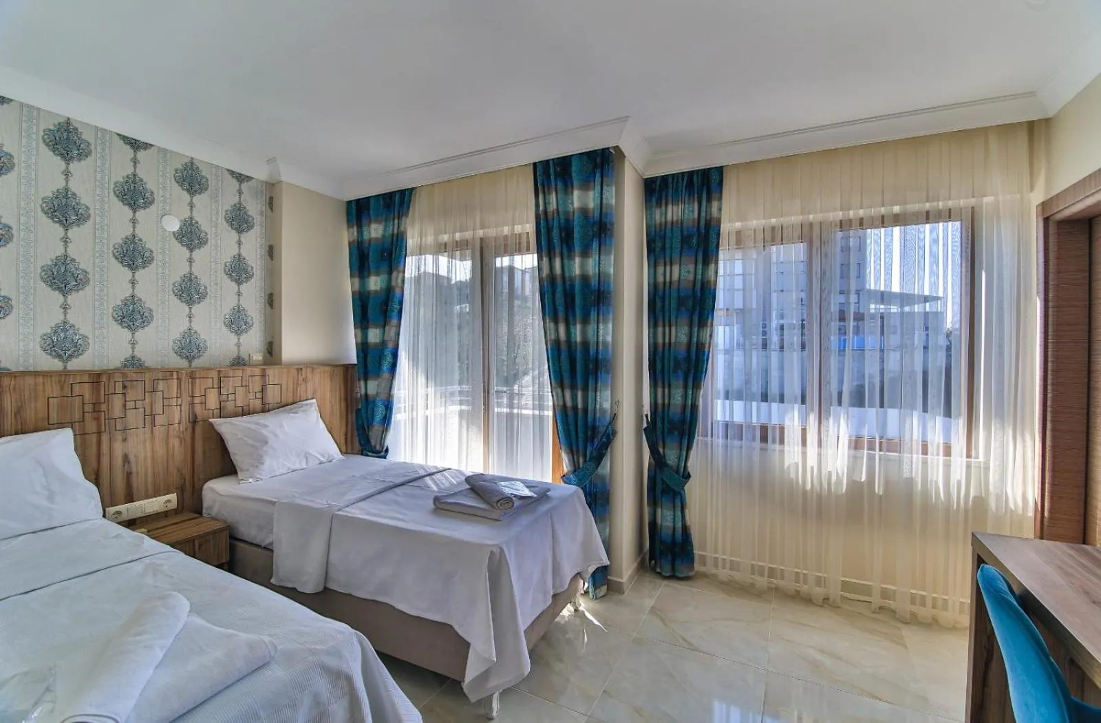 Bed in Amasra Sunrise Otel