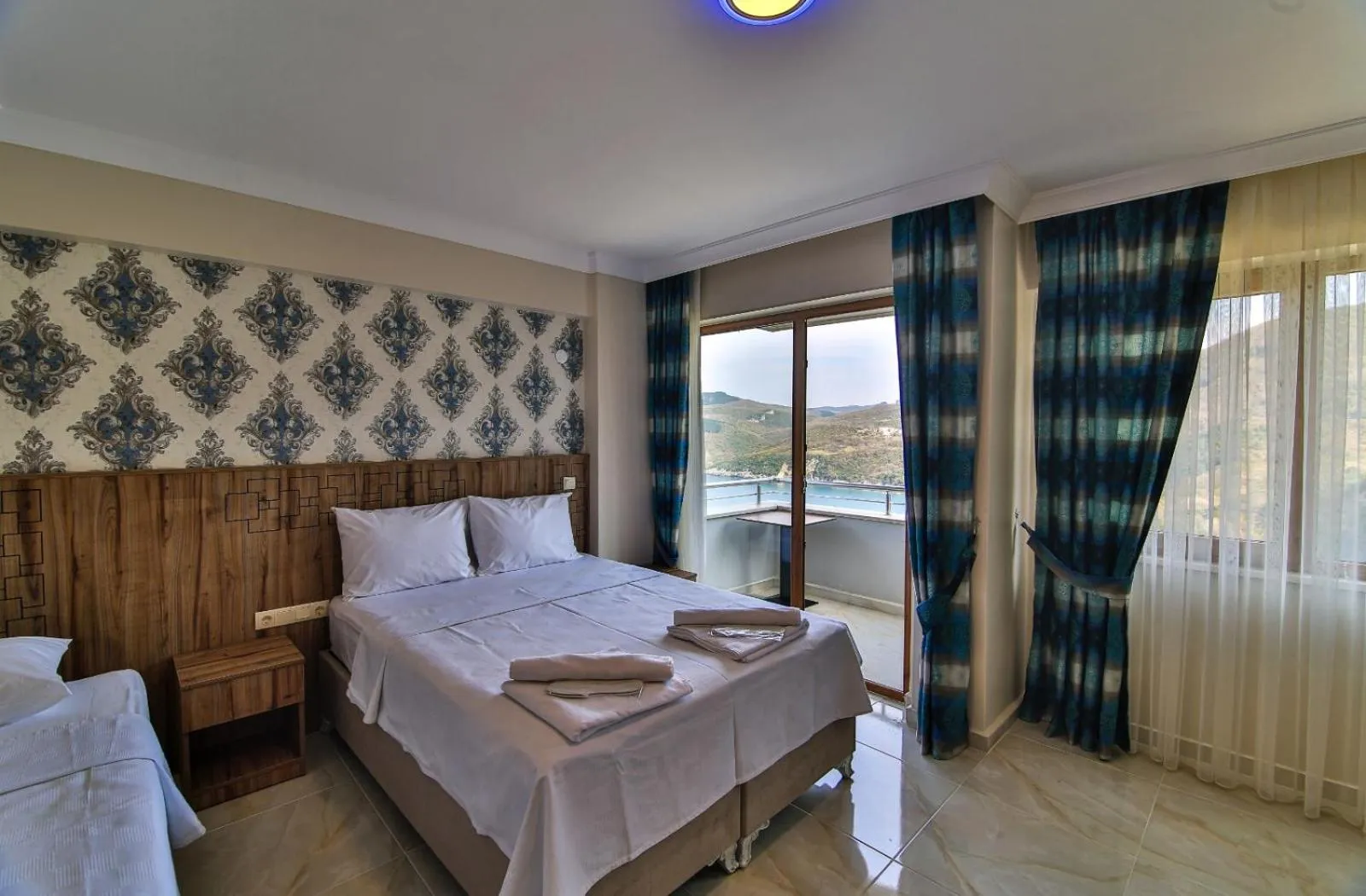 Bed in Amasra Sunrise Otel