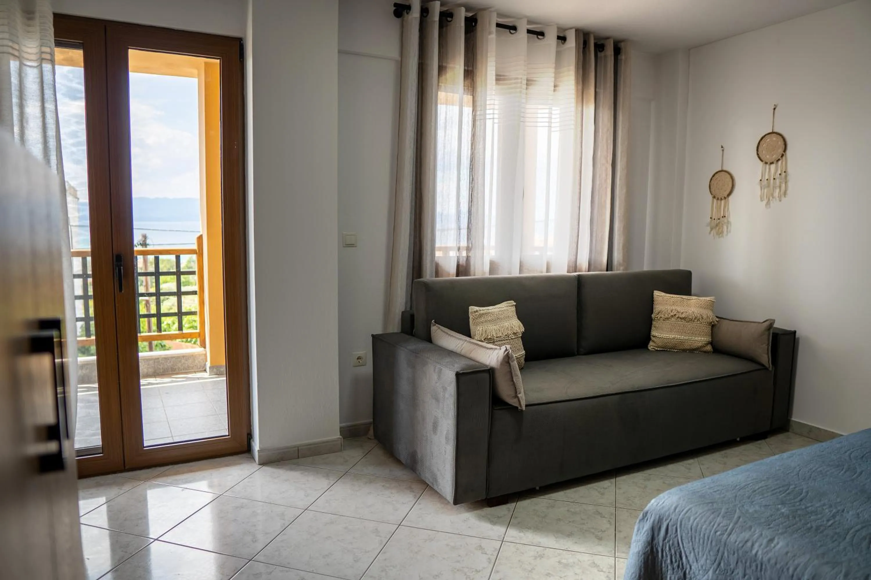 Living room in Sea View Apartment Grek Nea 3