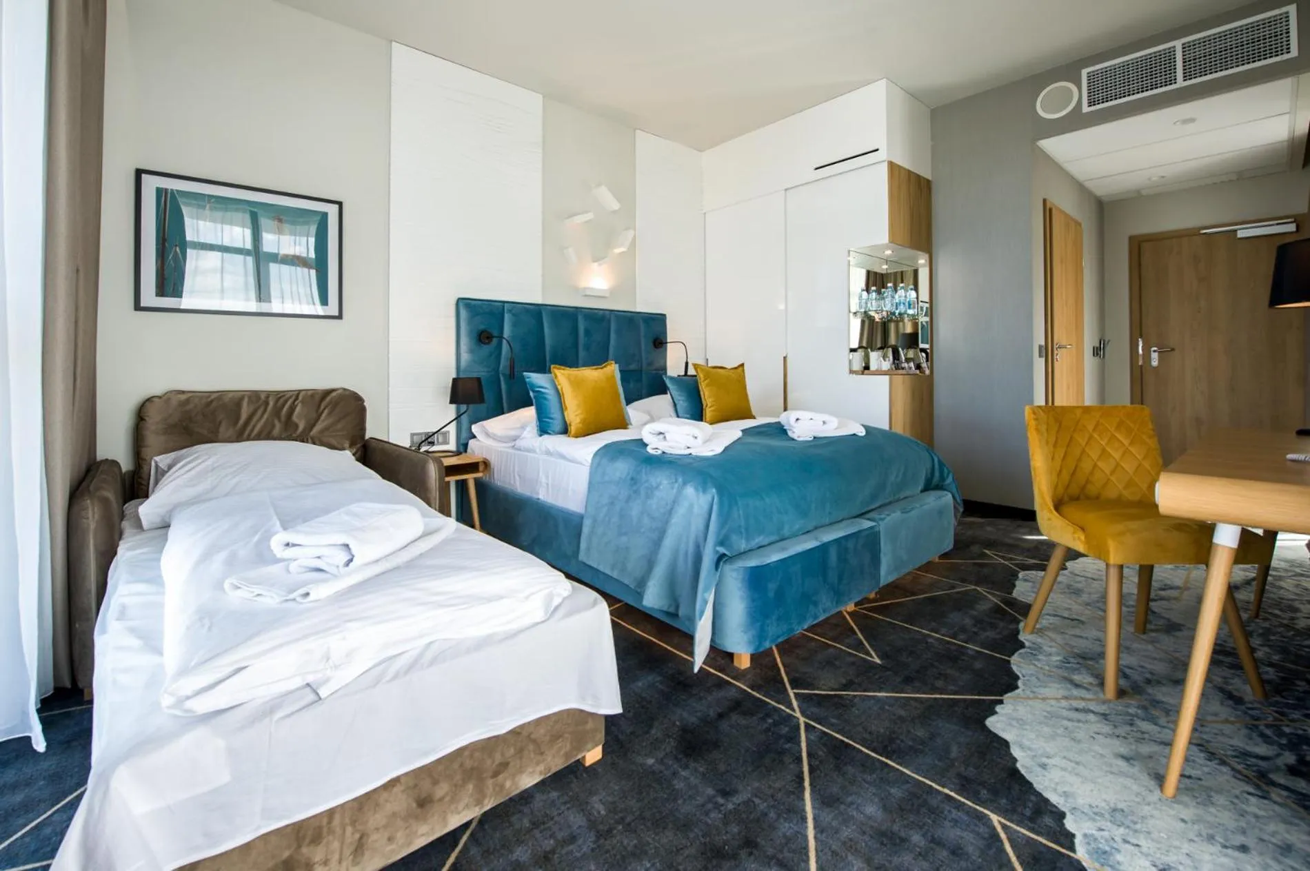 Bed in Hotel Zalewski