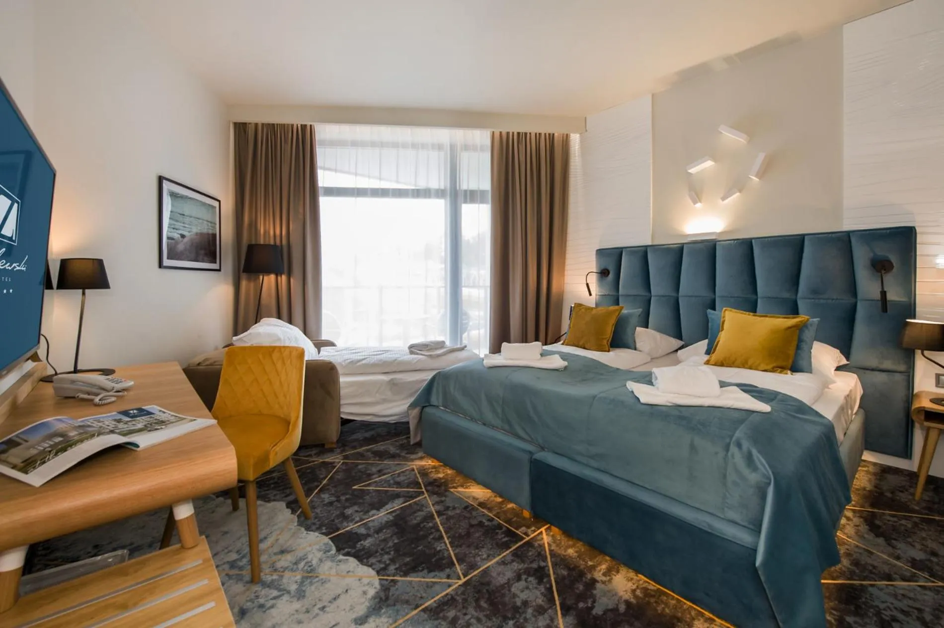 Bed in Hotel Zalewski