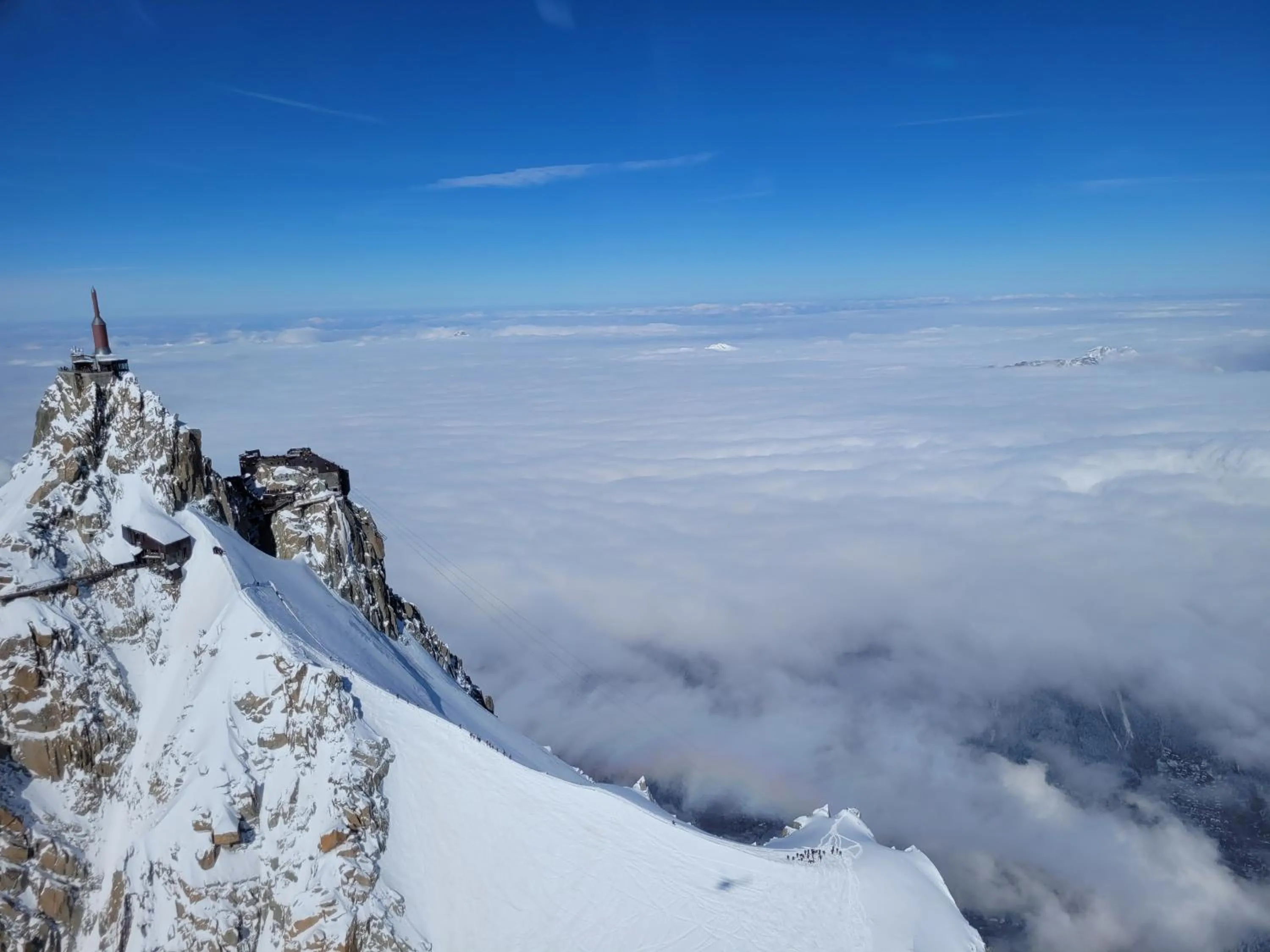 Nearby landmark in Chamonix sud -Le Grepon