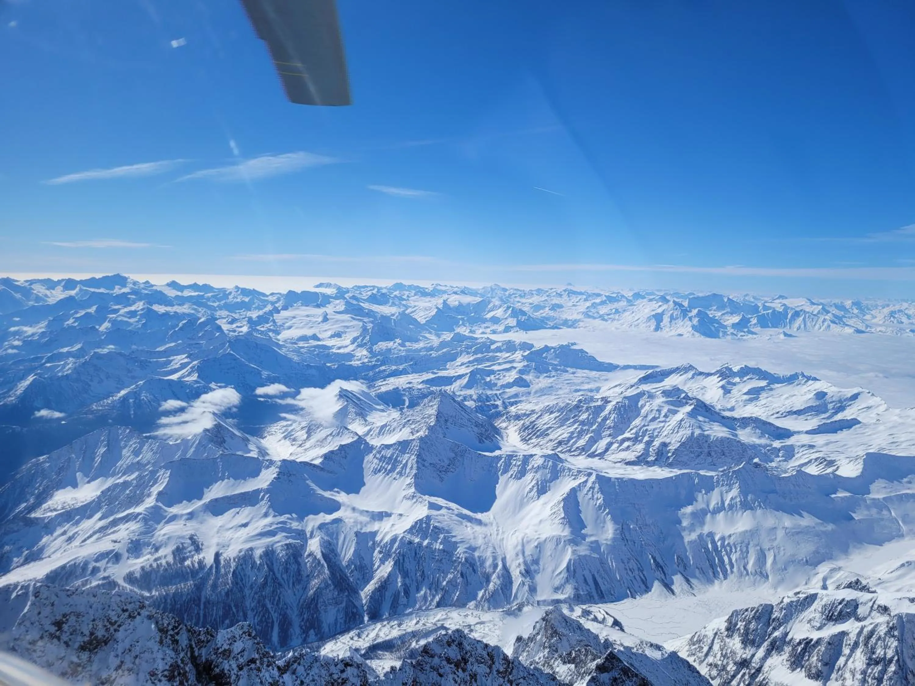 Bird's eye view in Chamonix sud -Le Grepon