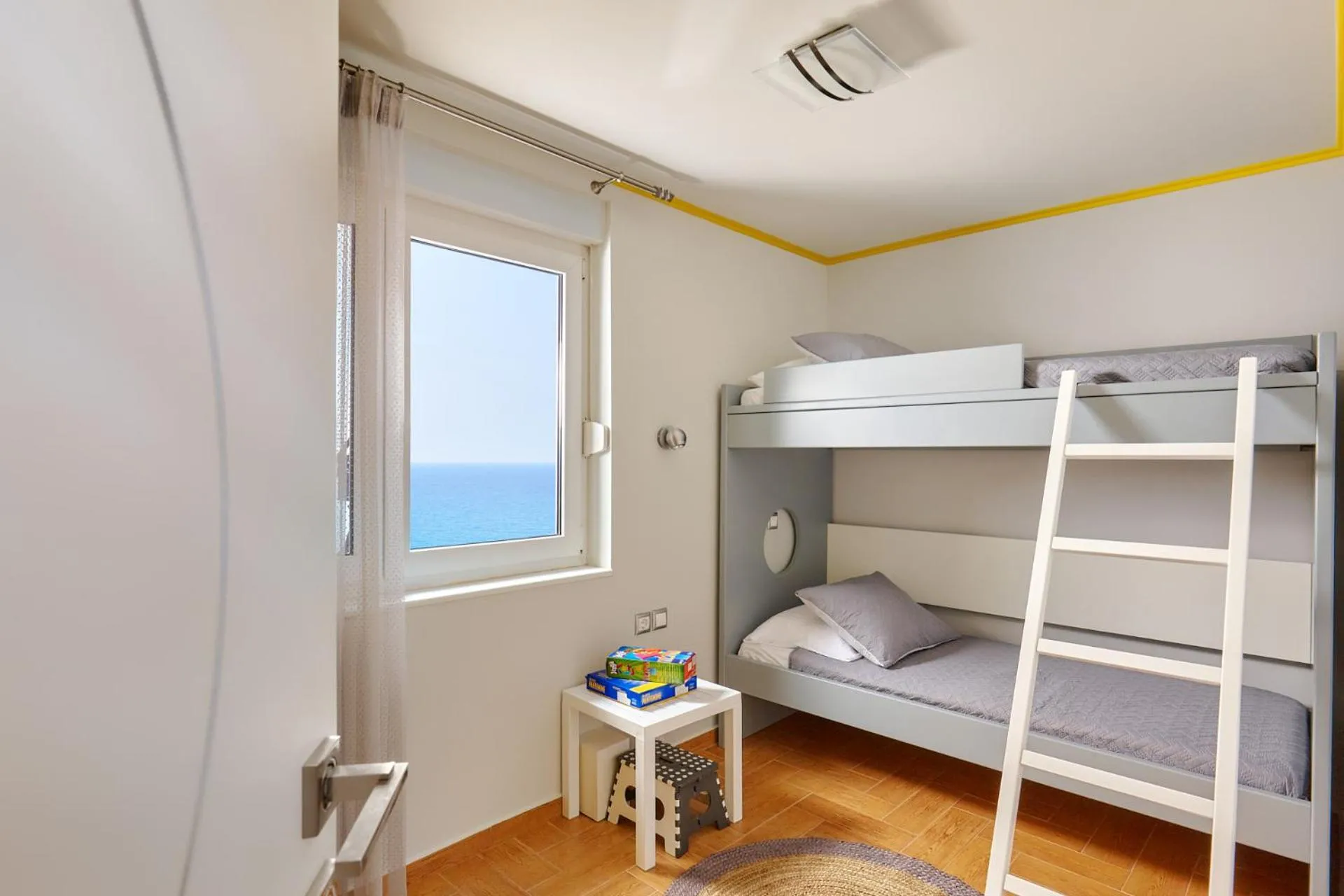 bunk bed, Bed in Breathtaking sea view flat in south Crete