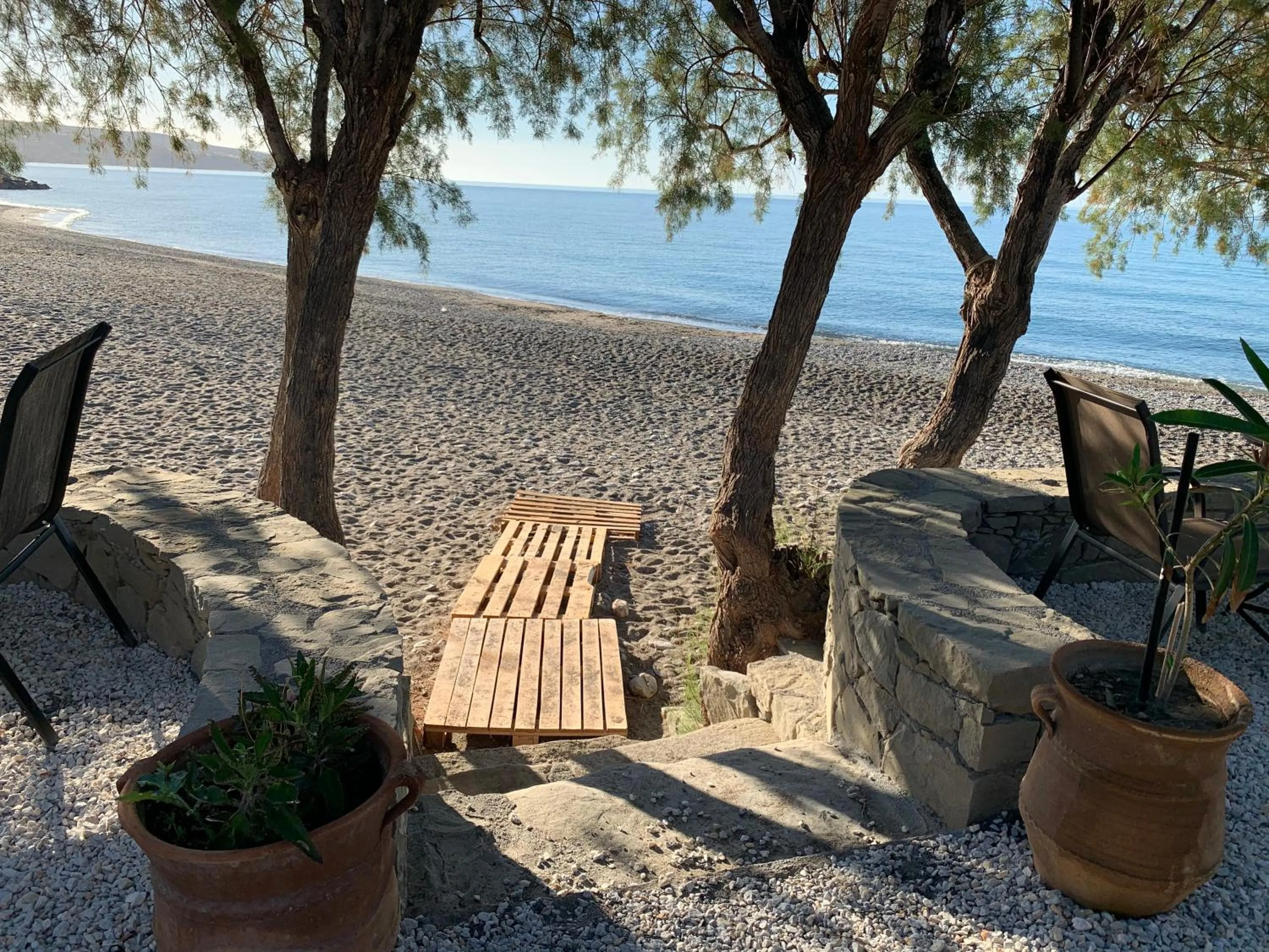 Beach in Breathtaking sea view flat in south Crete