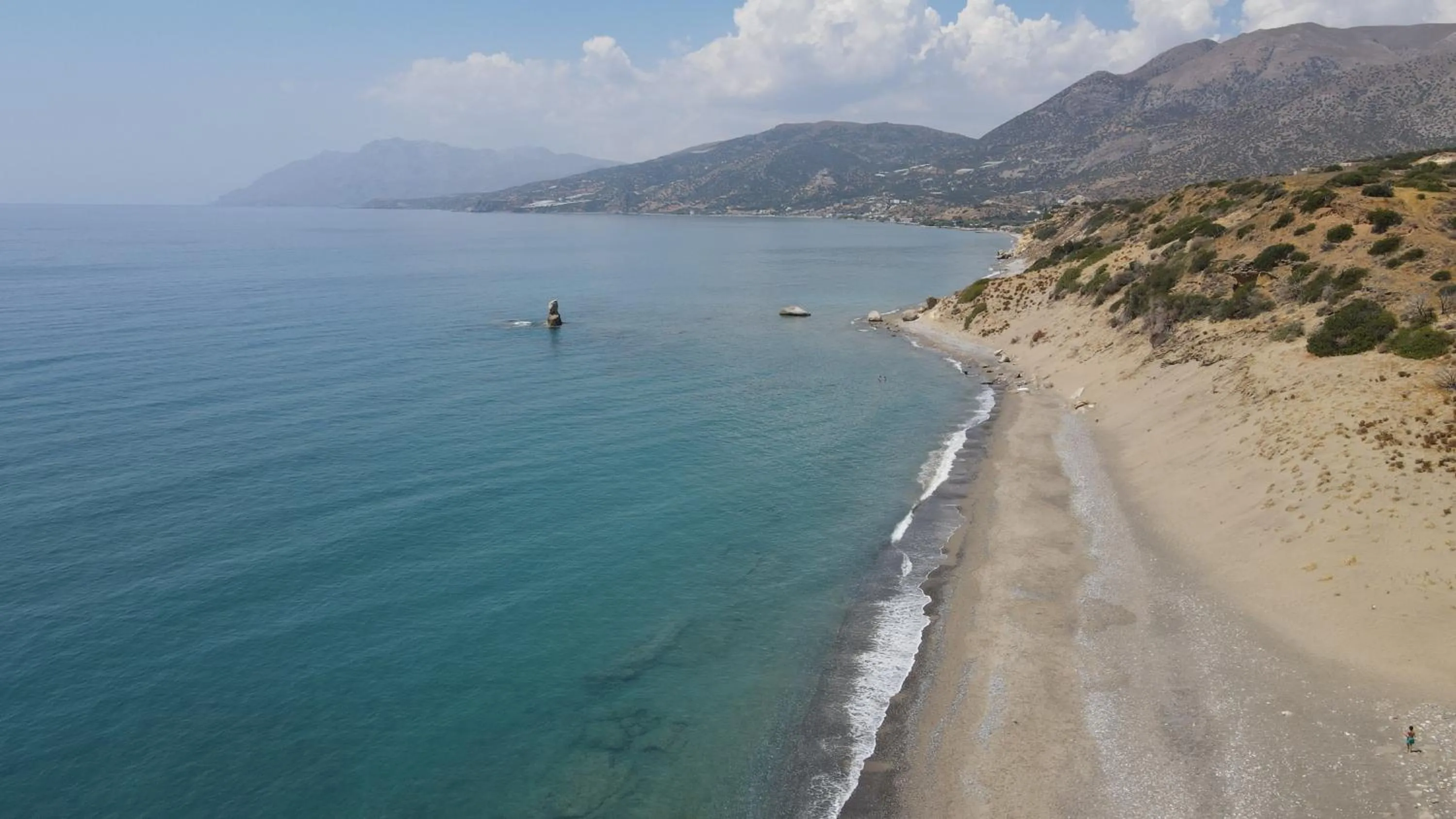 Beach in Breathtaking sea view flat in south Crete