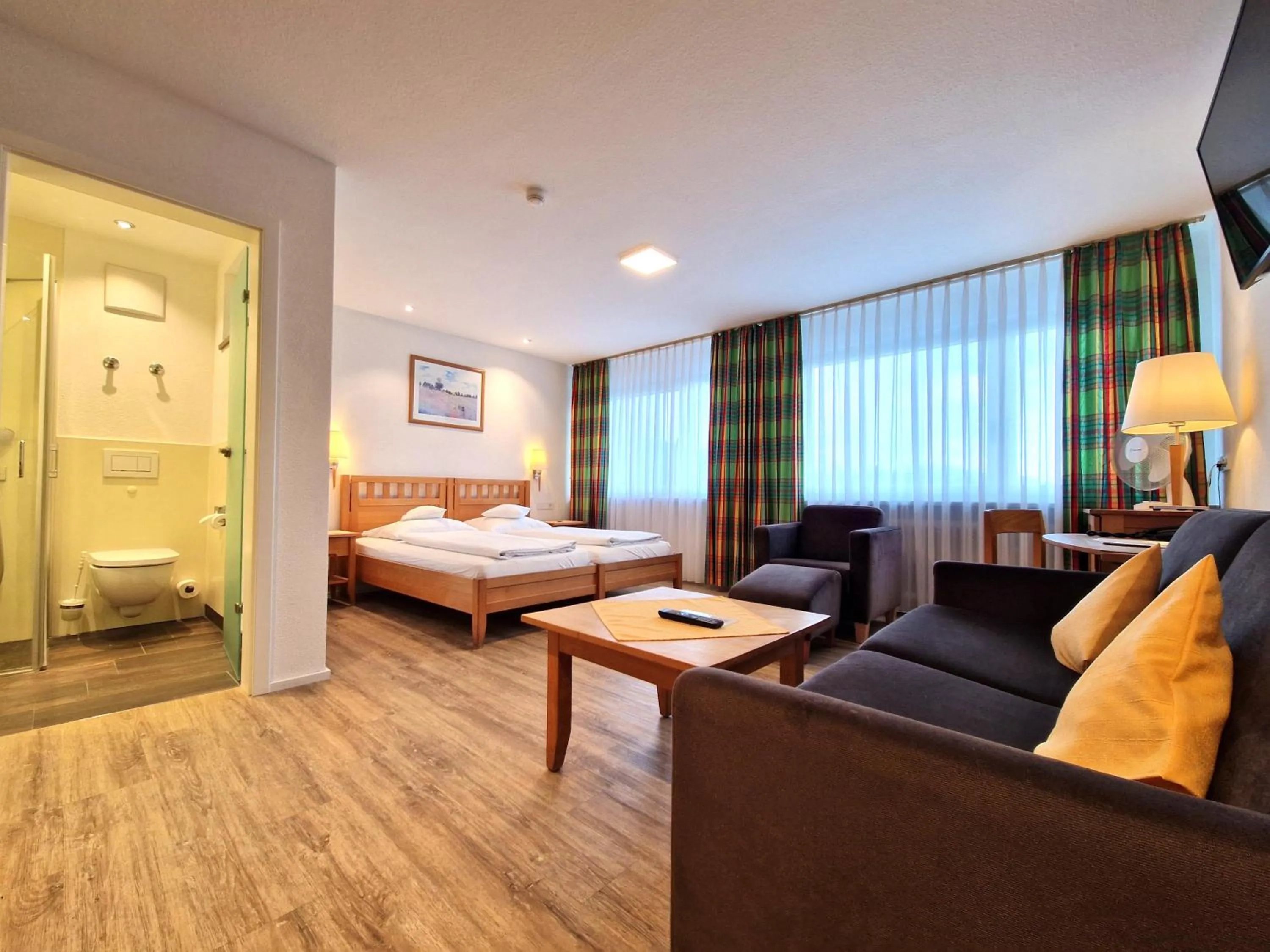 Bed in Badhotel Restaurant Stauferland