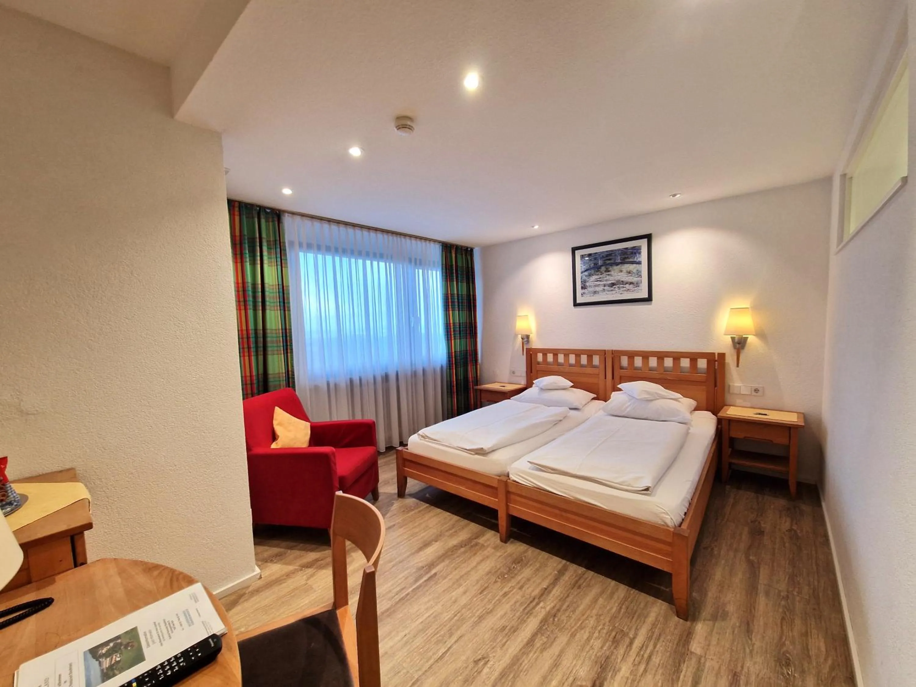 Bed in Badhotel Restaurant Stauferland