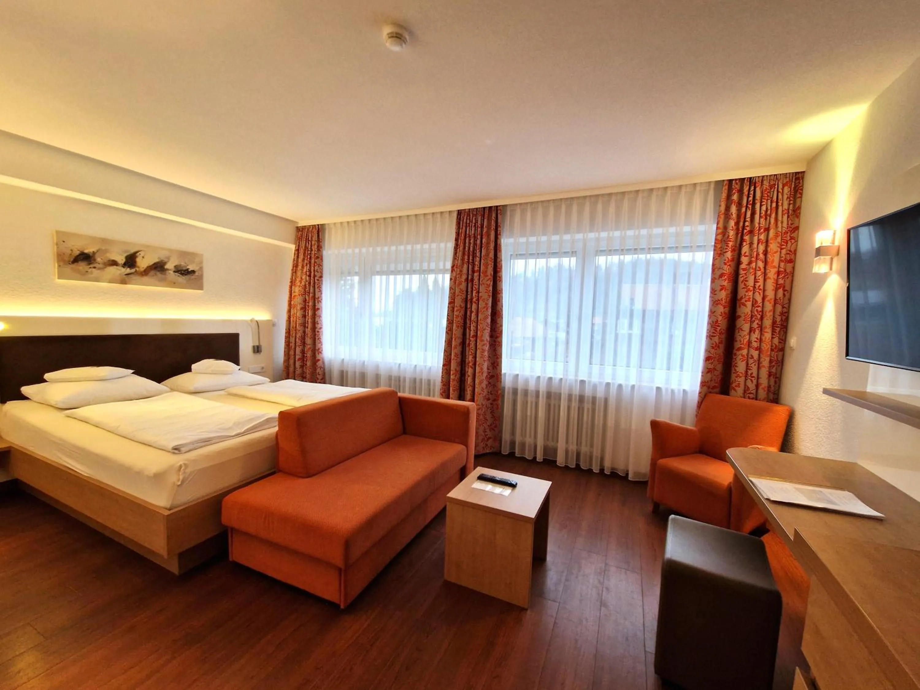 Bed in Badhotel Restaurant Stauferland