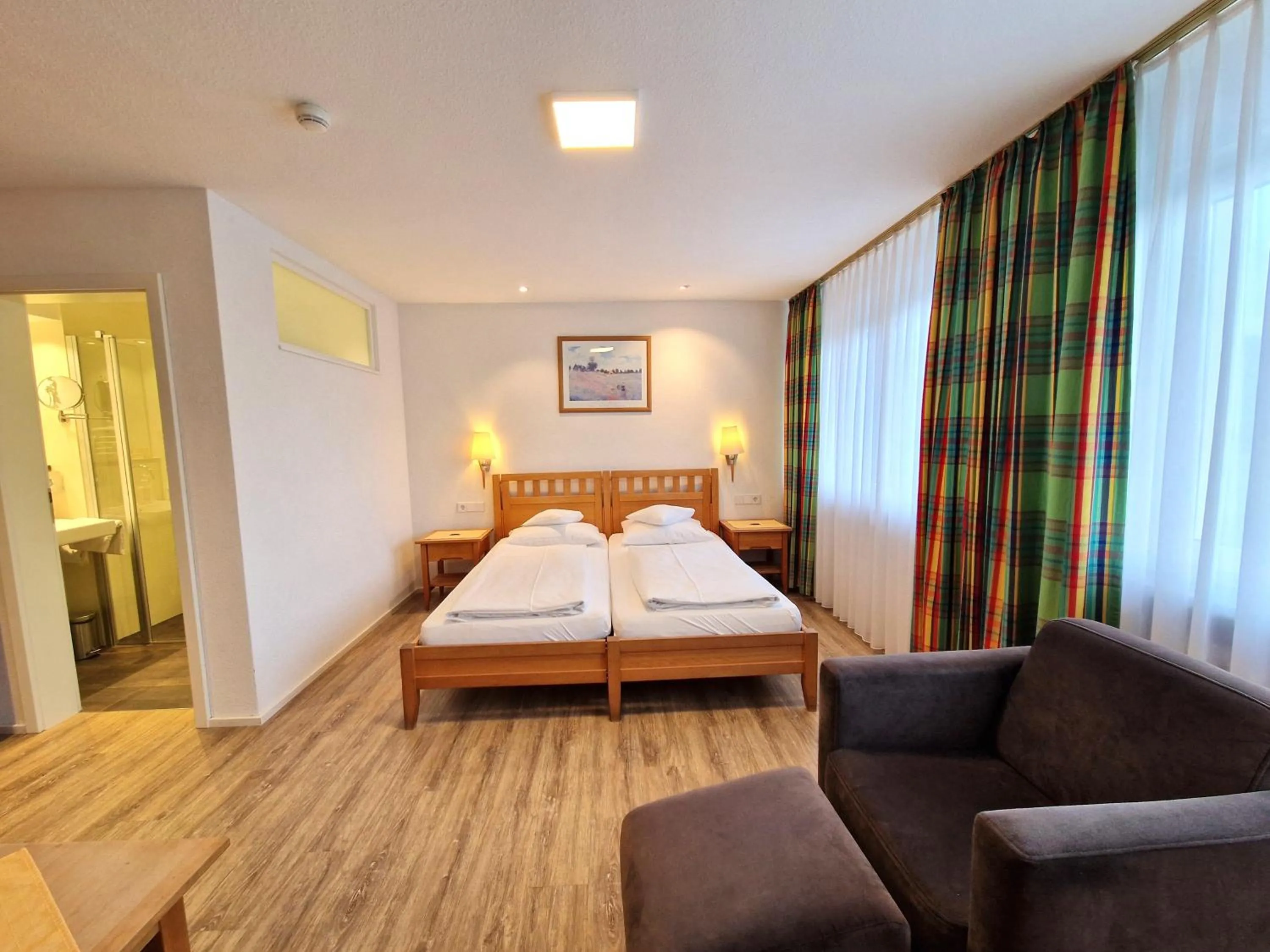 Bed in Badhotel Restaurant Stauferland