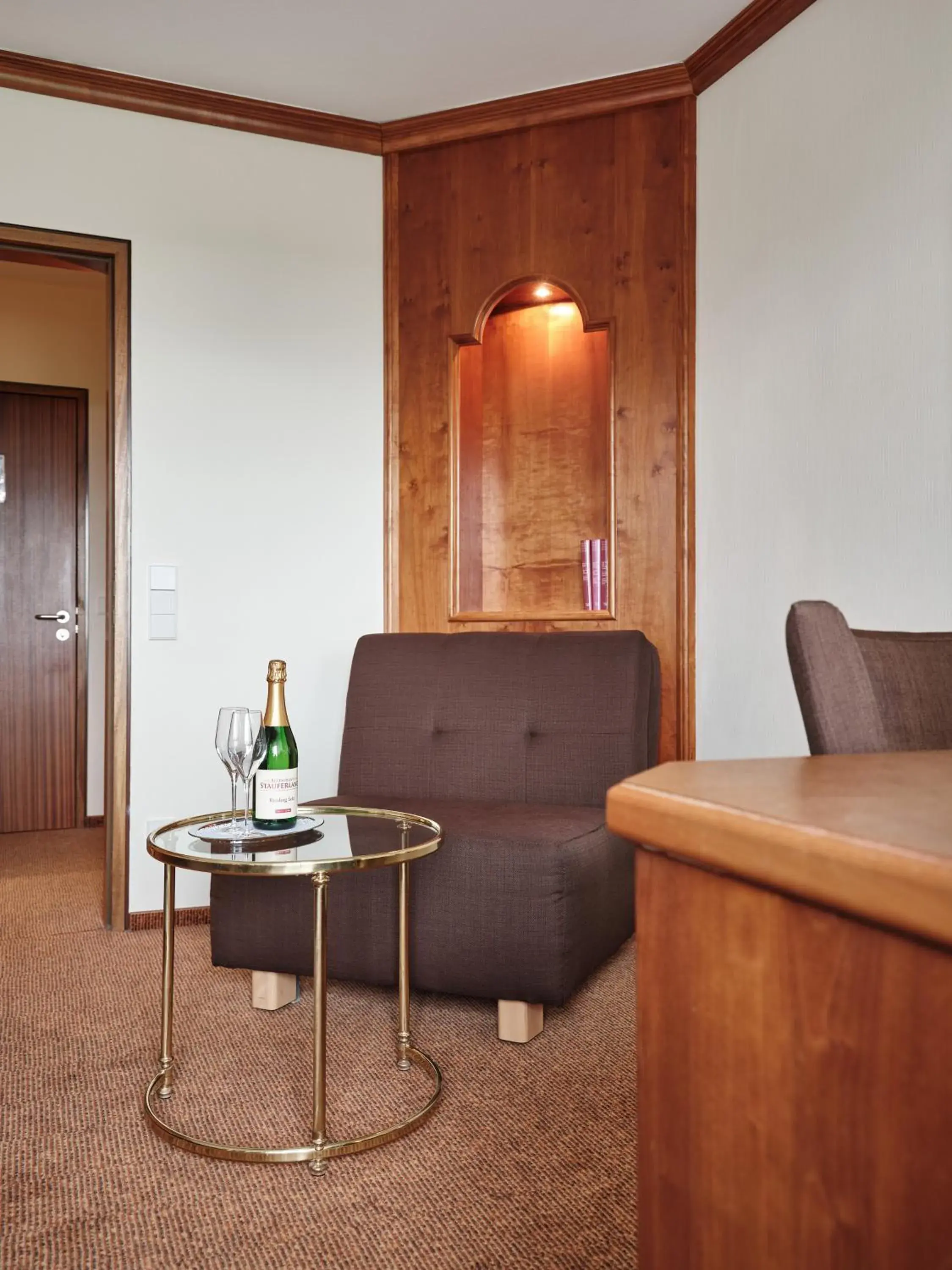 Superior Single Room in Badhotel Restaurant Stauferland Superior Single Room in Badhotel Restaurant Stauferland