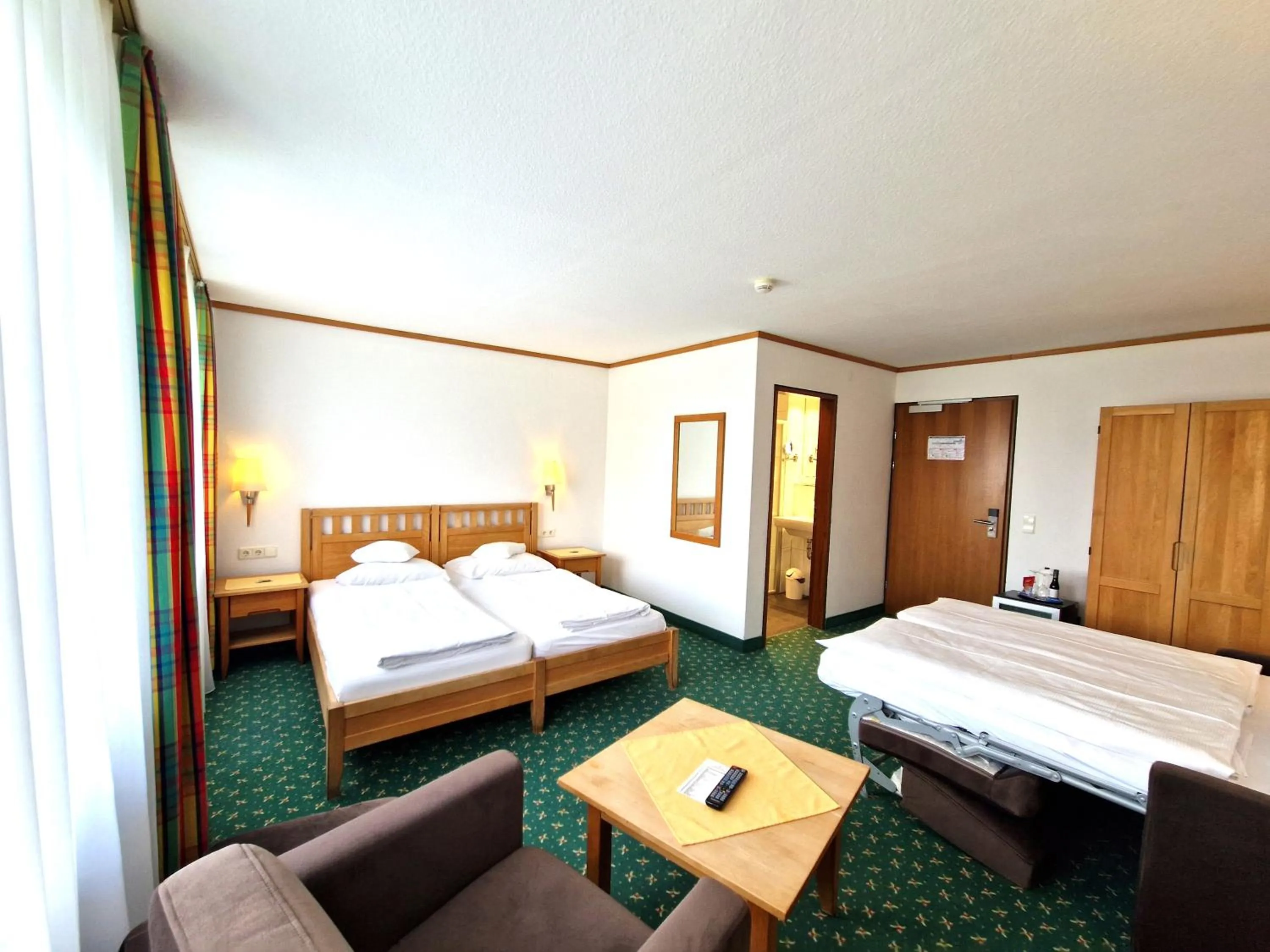 Bed in Badhotel Restaurant Stauferland