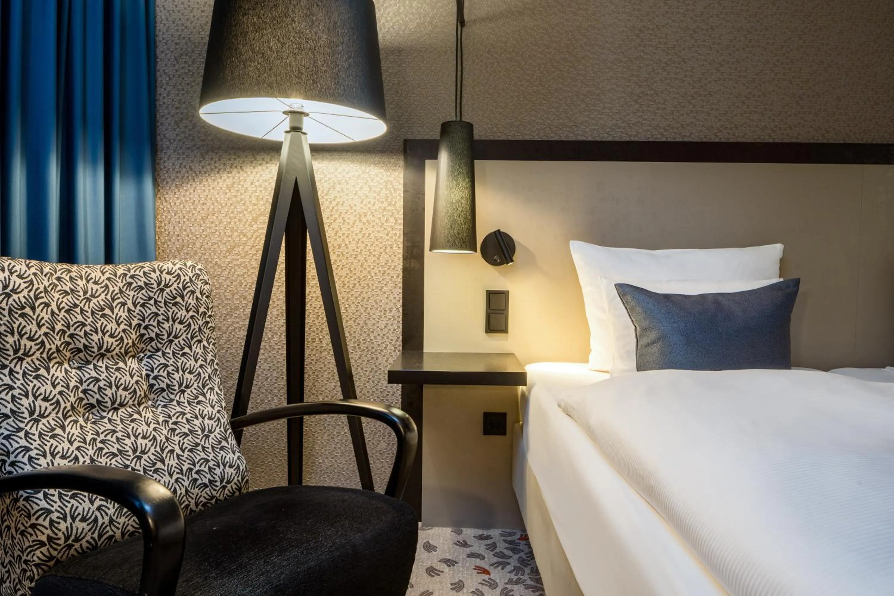 Bed in Steigenberger Hotel Bielefelder Hof