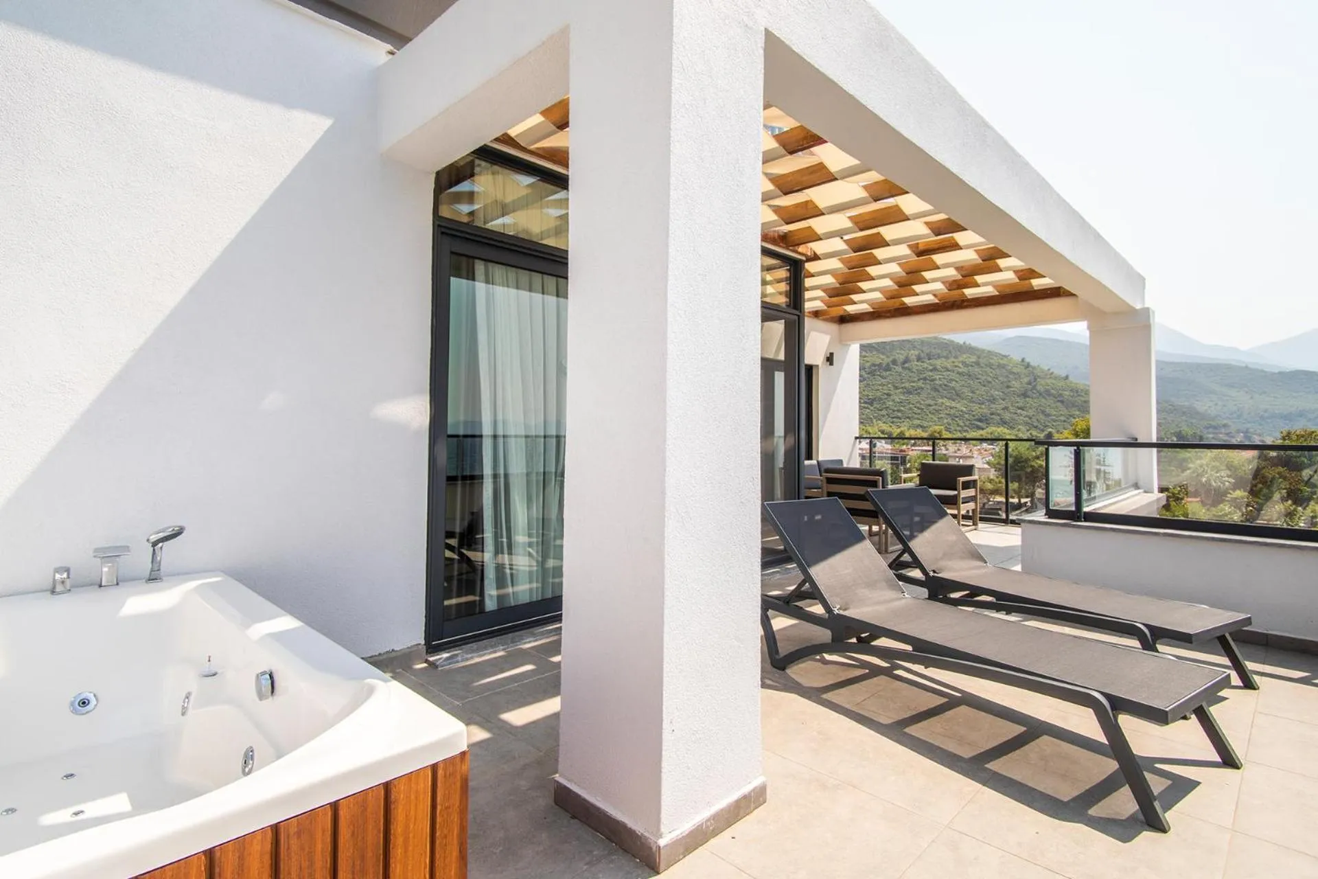 Patio in MAIA Luxury Beach Hotel & Spa