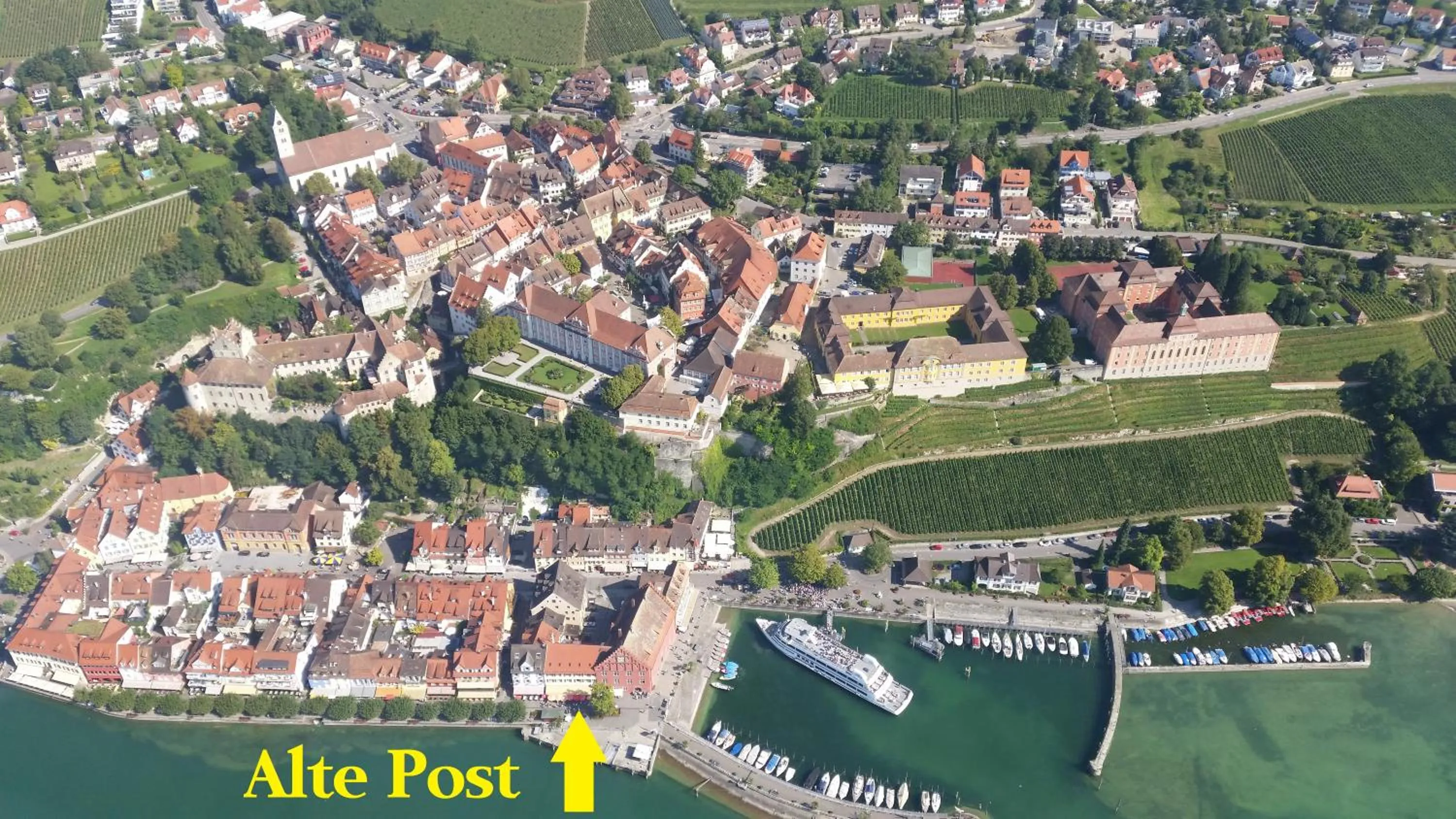 Bird's eye view, Bird's-eye View in Alte Post Meersburg
