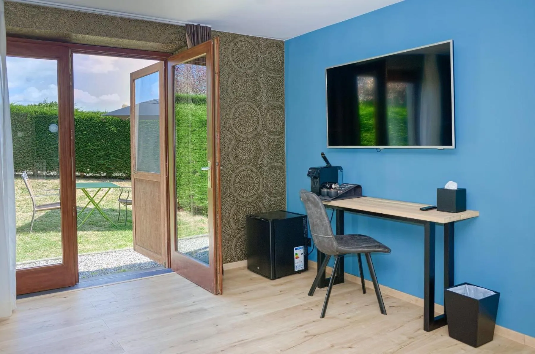 Garden in Hotel & Restaurant Maison Pal'Ange