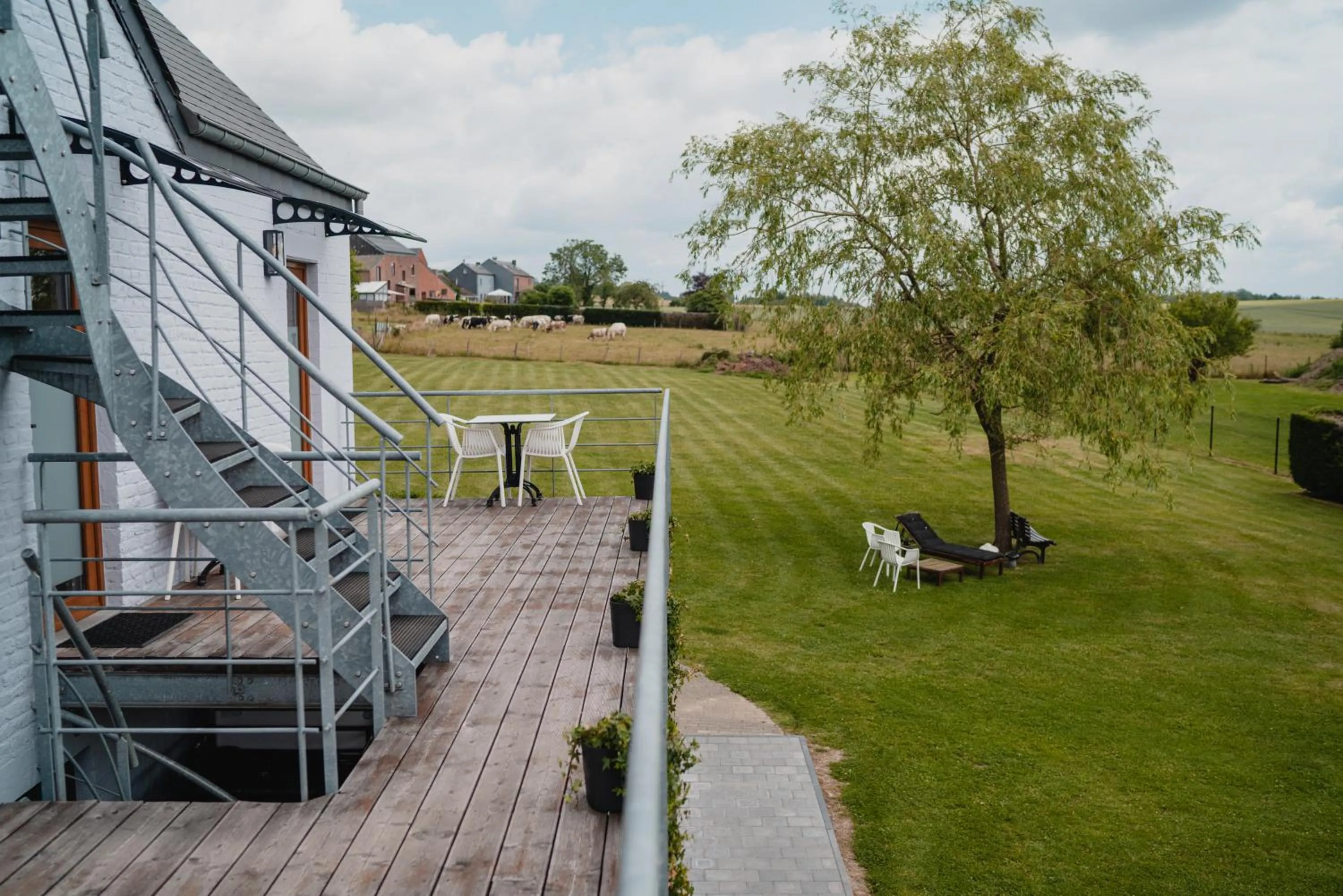 Garden in Hotel & Restaurant Maison Pal'Ange