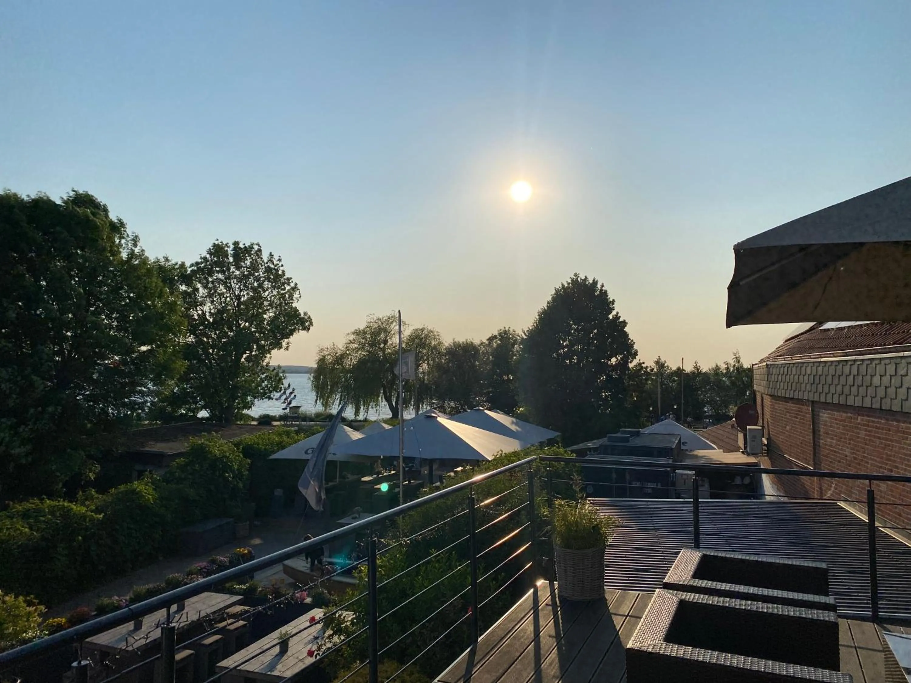 Balcony/Terrace in Hotel Kranenborgh Steinhude am Meer