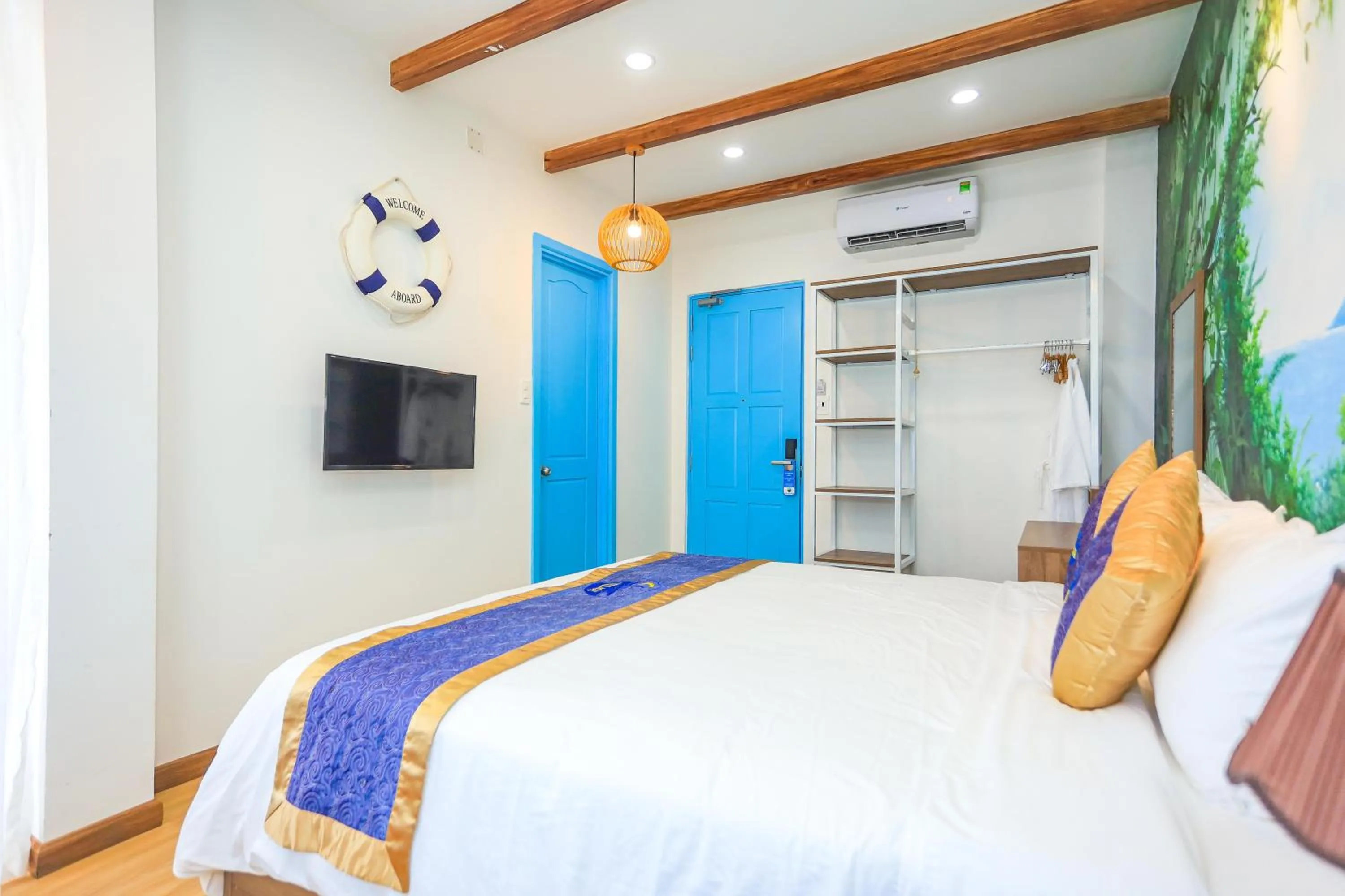 Bed in Chai Village Hotel