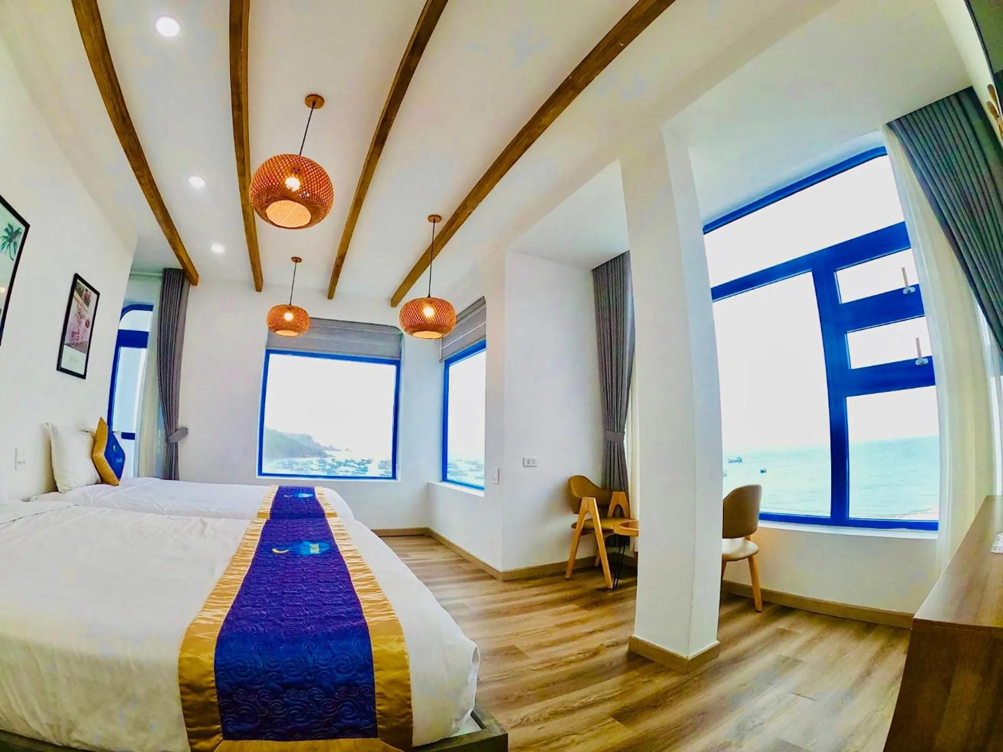 Bed in Chai Village Hotel