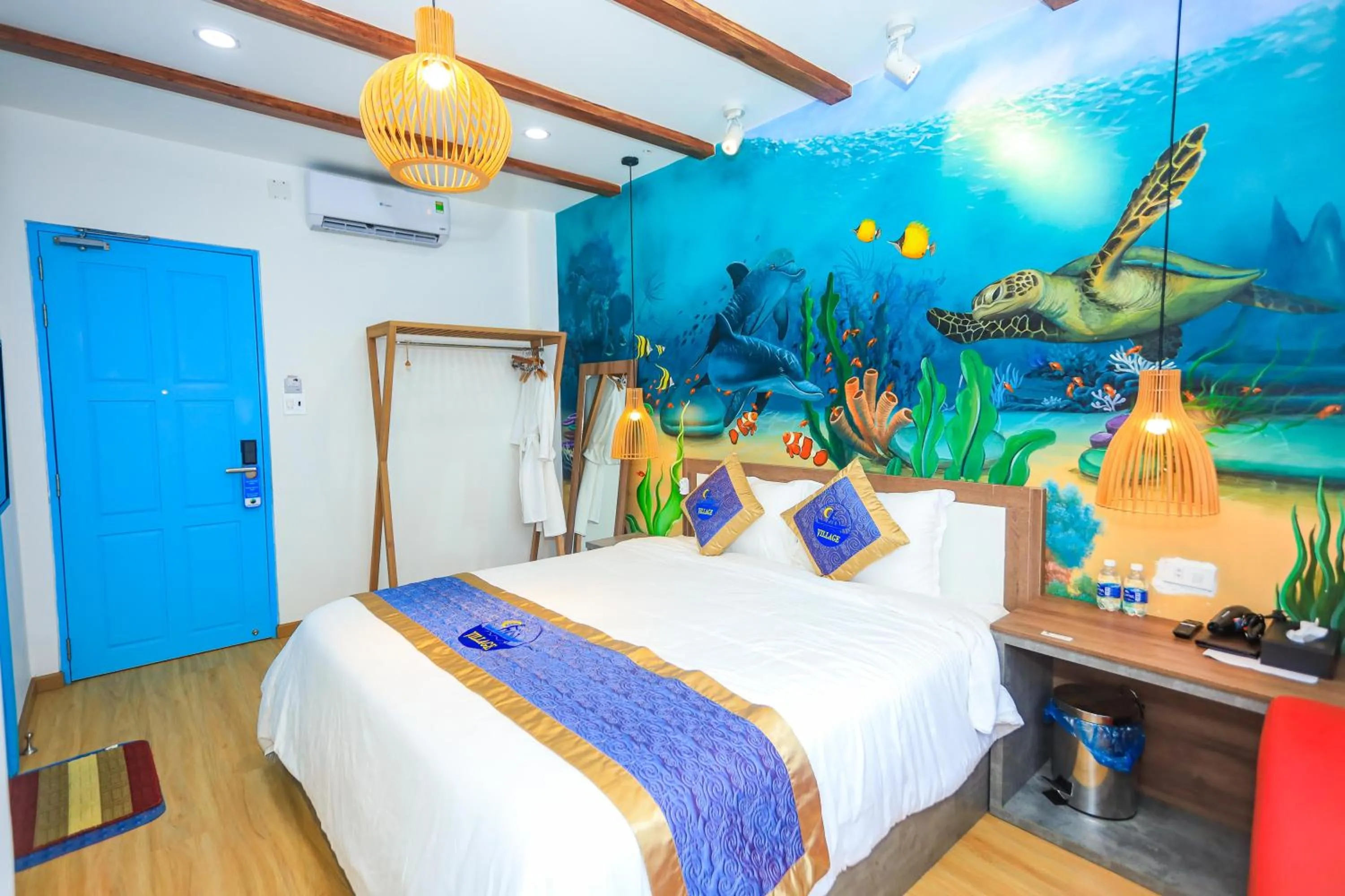 Bed in Chai Village Hotel