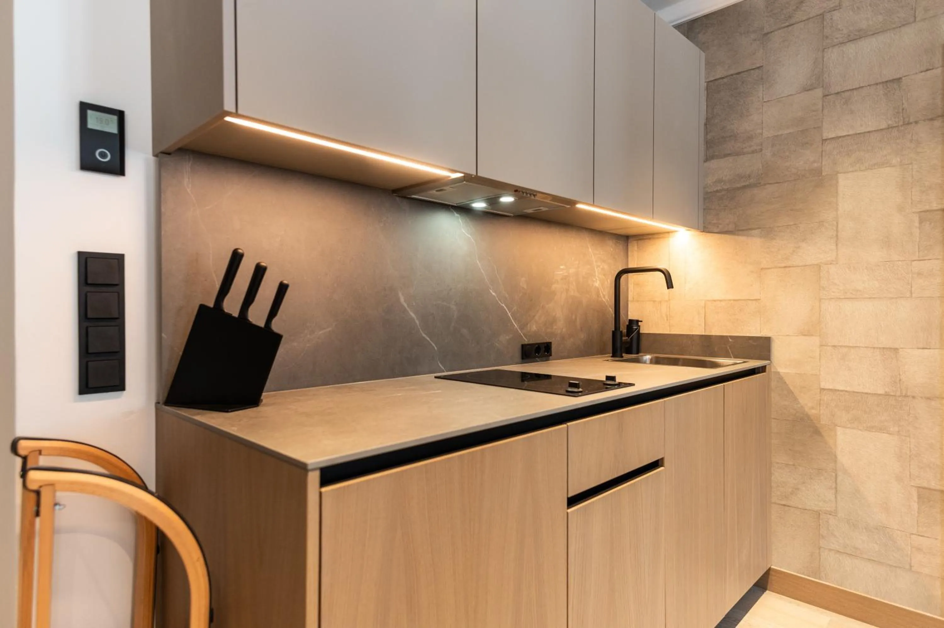 Kitchen or kitchenette in Residenz Boutique Suites