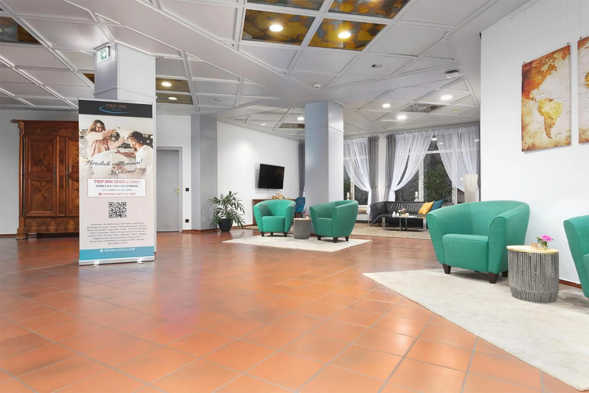 Communal lounge/ TV room in Trip Inn Hotel Egelsbach Frankfurt